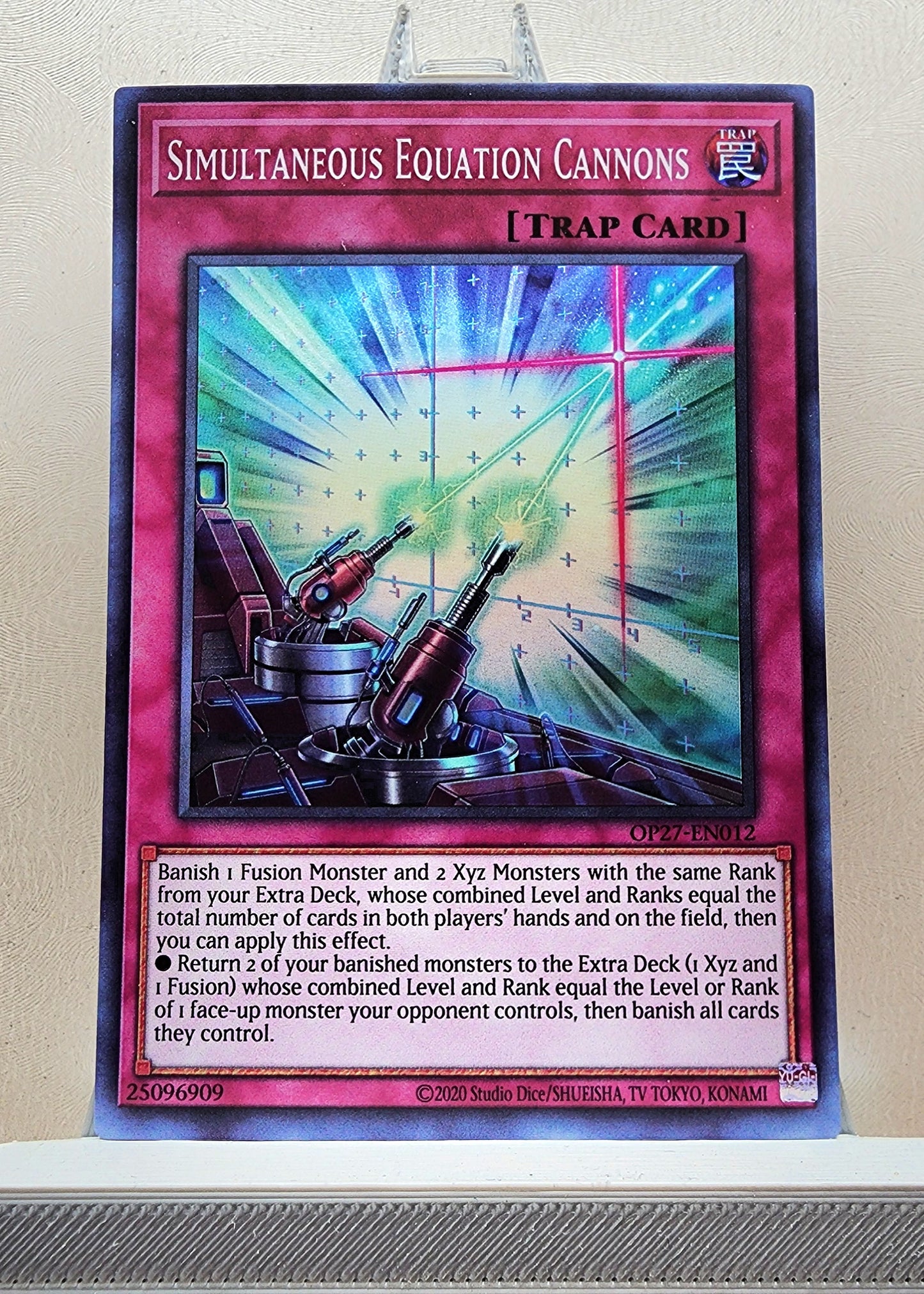 Yugioh! 1x Simultaneous Equation Cannons (OP27 - Super Rare) Unli Edition