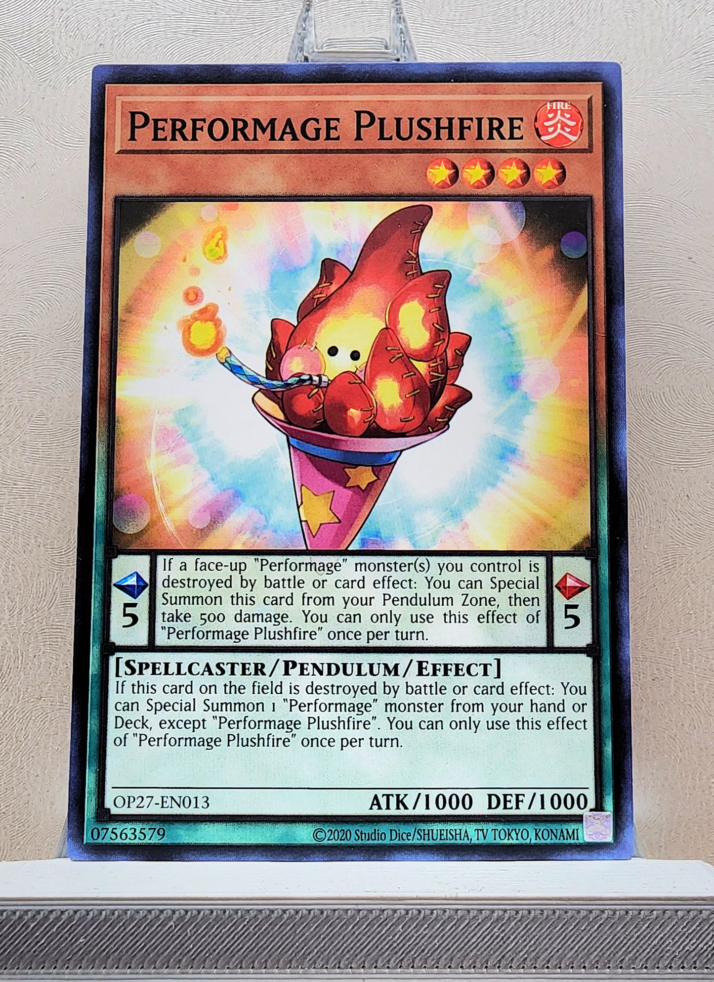 Yugioh! 1x Performage Plushfire (OP27 - Common) Unli Edition
