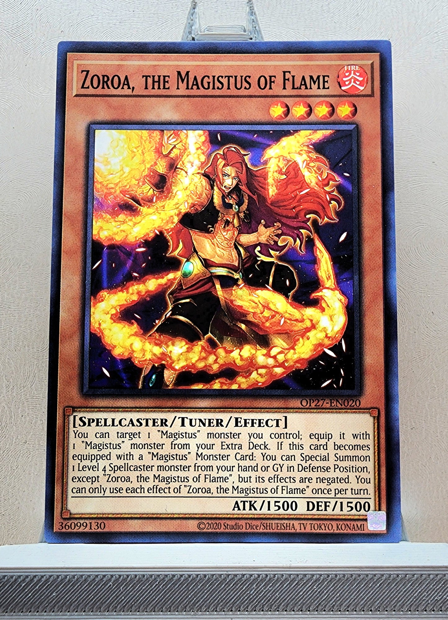 Yugioh! 1x Zoroa, the Magistus of Flame (OP27 - Common) Unli Edition