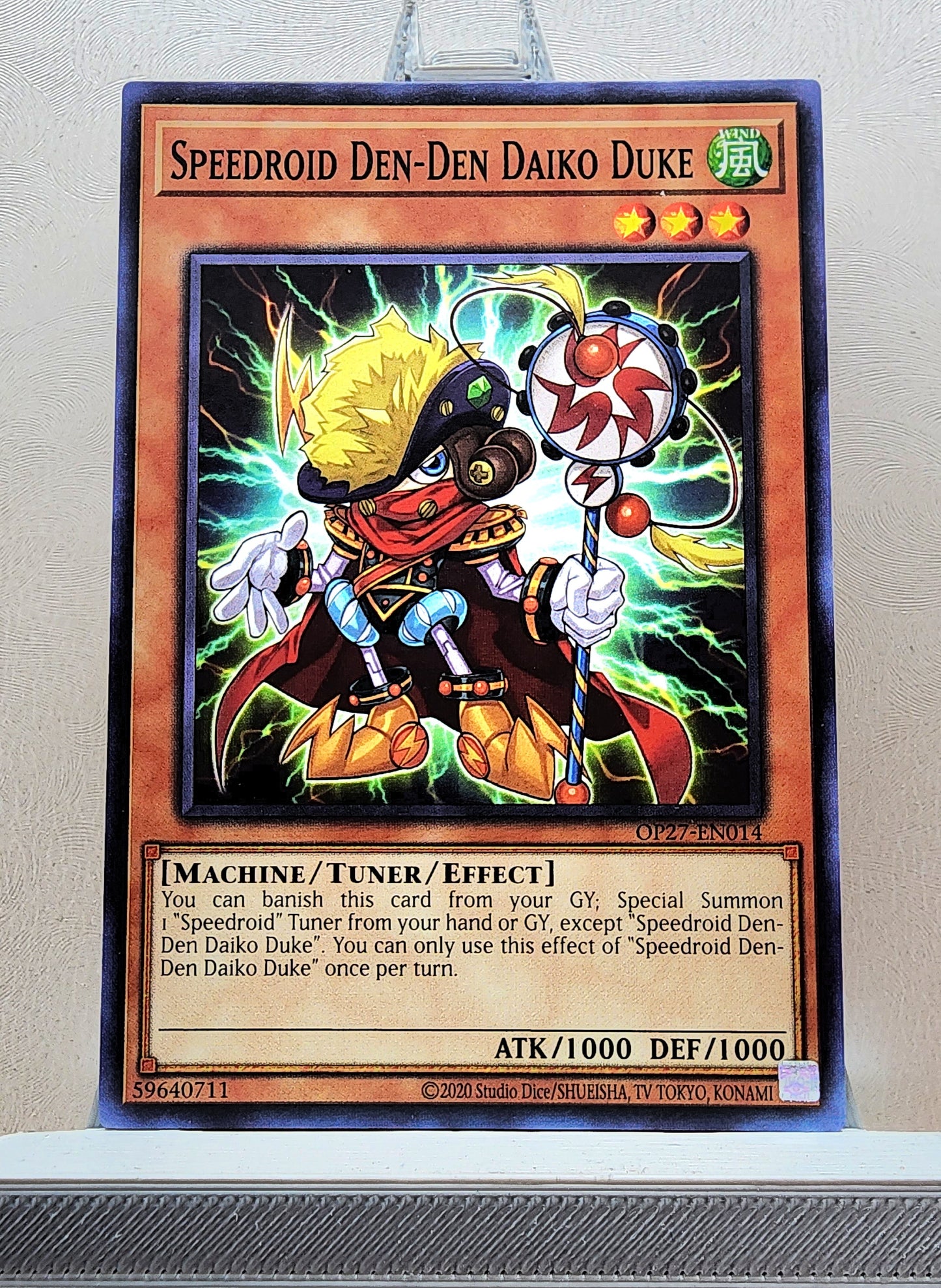 Yugioh! 1x Speedroid Den-Den Daiko Duke (OP27 - Common) Unli Edition