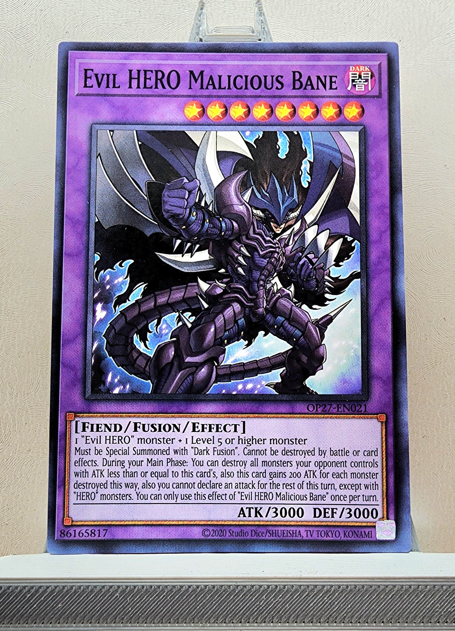 Yugioh! 1x Evil HERO Malicious Bane (OP27 - Common) Unli Edition