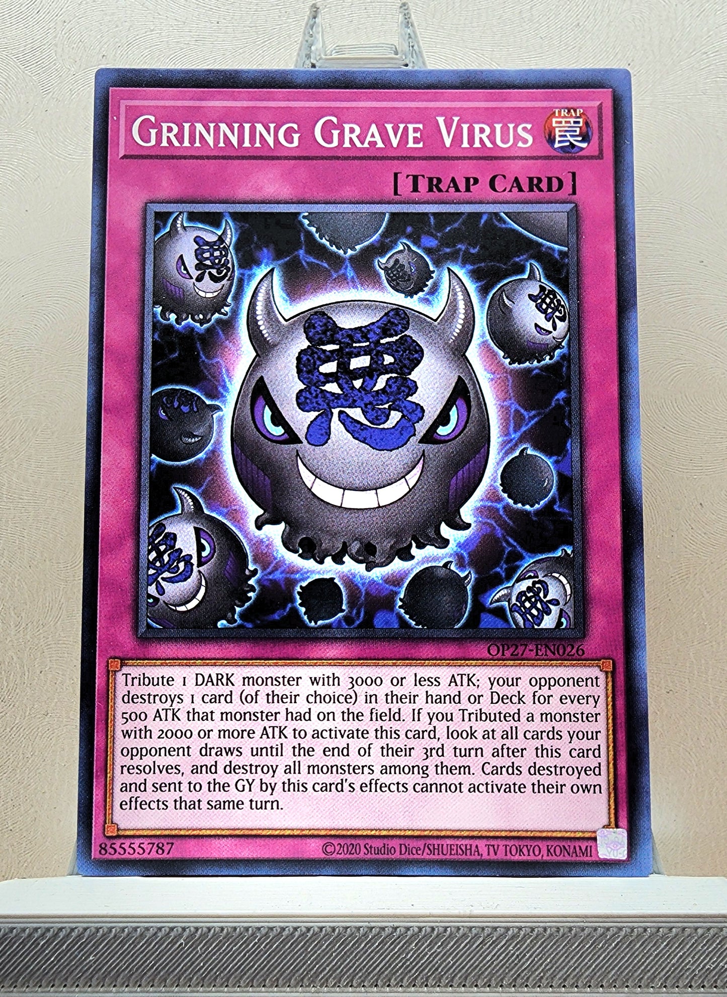 Yugioh! 1x Grinning Grave Virus (OP27 - Common) Unli Edition