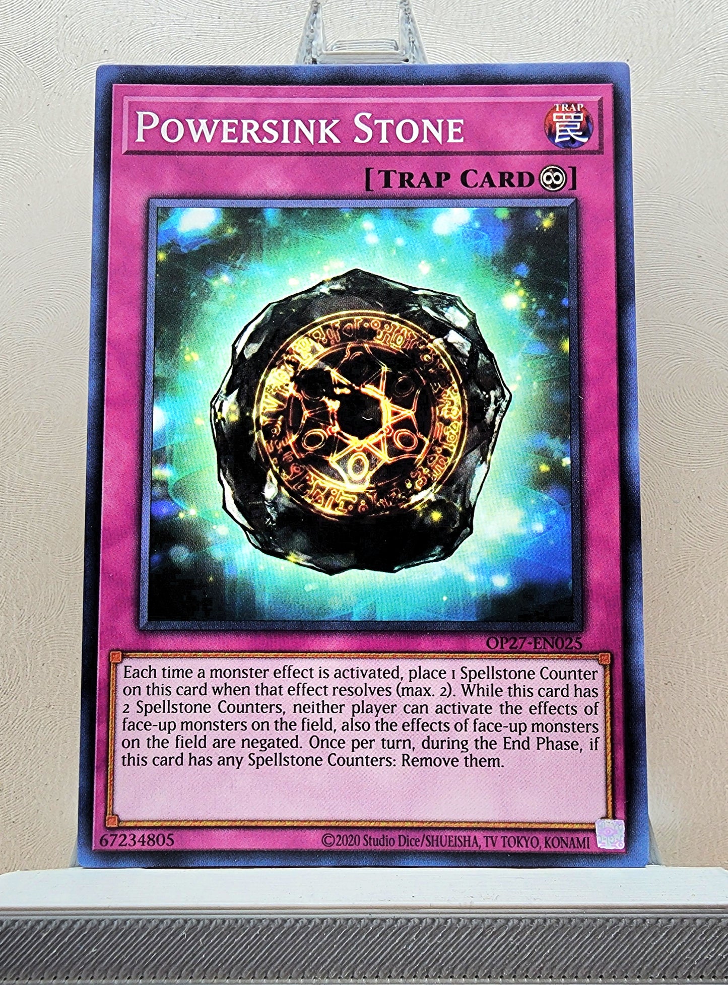 Yugioh! 1x Powersink Stone (OP27 - Common) Unli Edition