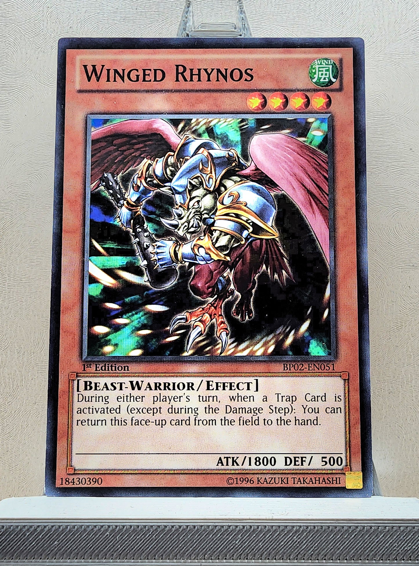 Yugioh! 1x Winged Rhynos (BP02 - Mosaic Rare) 1st Edition
