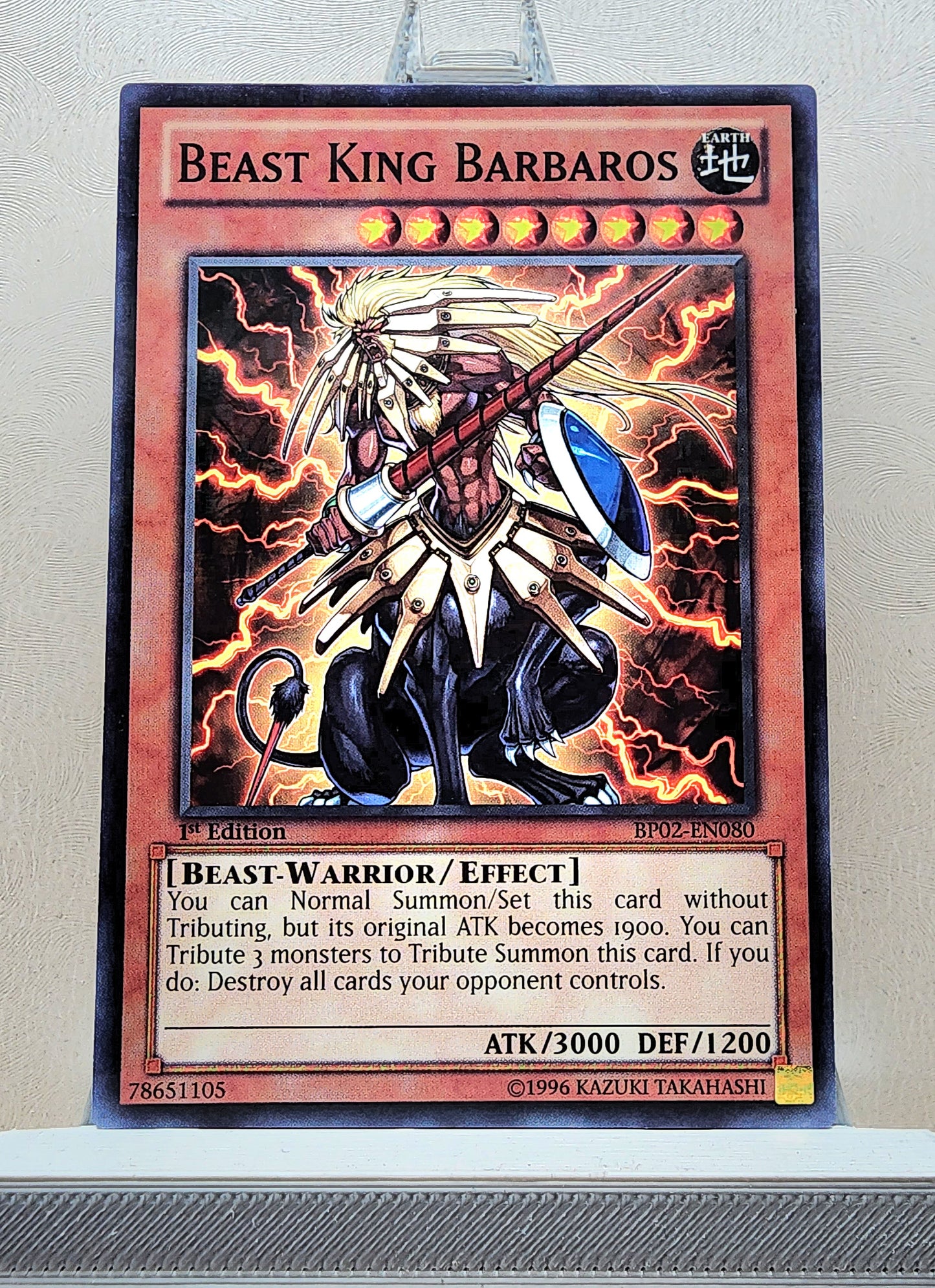 Yugioh! 1x Beast King Barbaros (BP02 - Mosaic Rare) 1st Edition