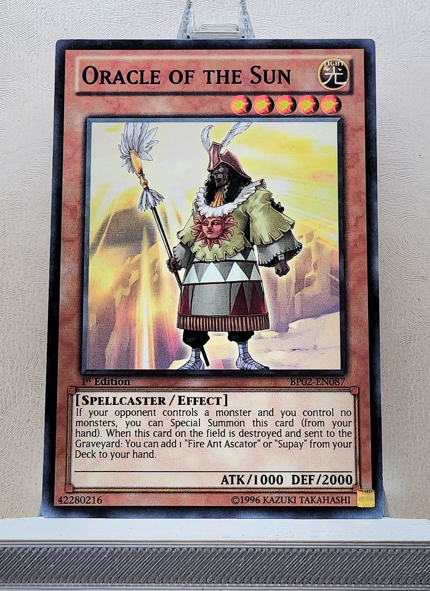 Yugioh! 1x Oracle of the Sun (BP02 - Mosaic Rare) 1st Edition