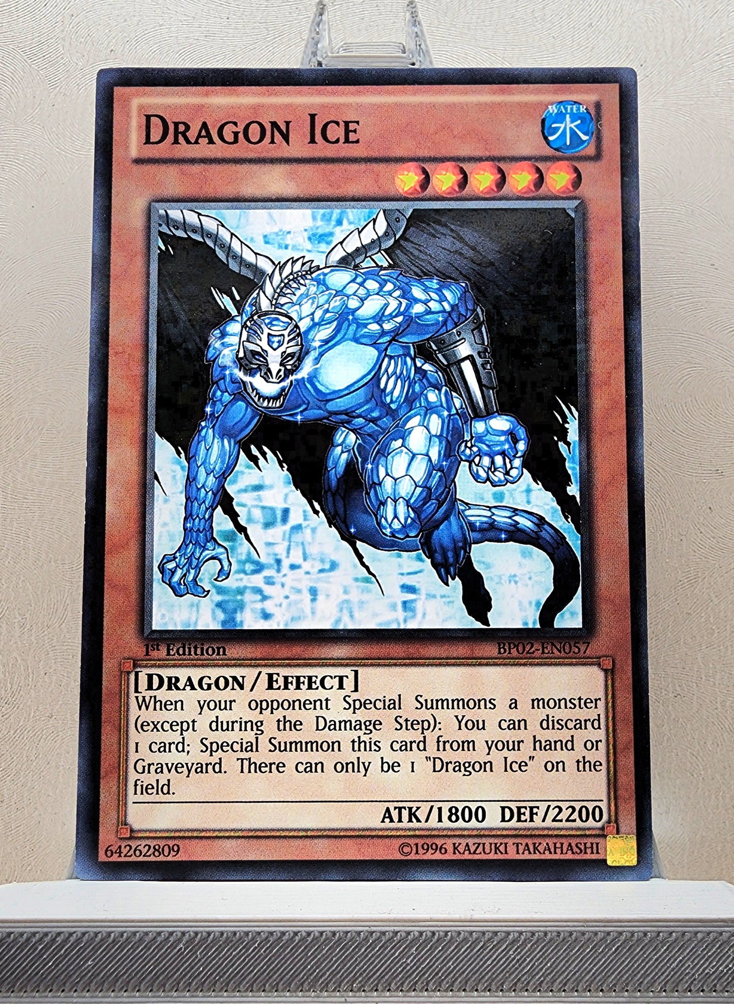 Yugioh! 1x Dragon Ice (BP02 - Mosaic Rare) 1st Edition
