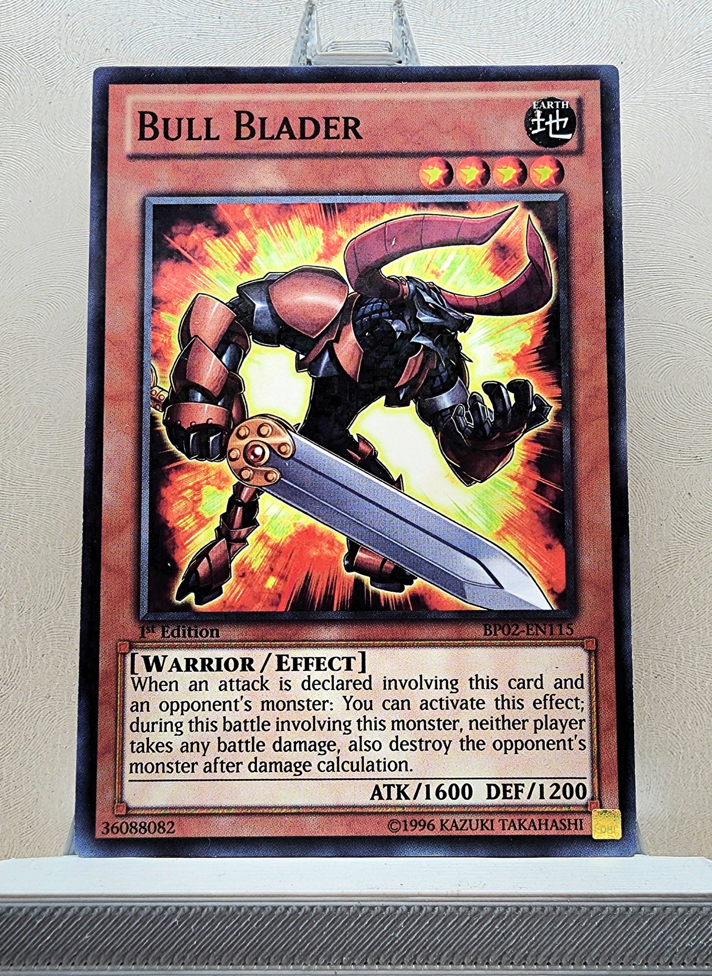 Yugioh! 1x Bull Blader (BP02 - Mosaic Rare) 1st Edition