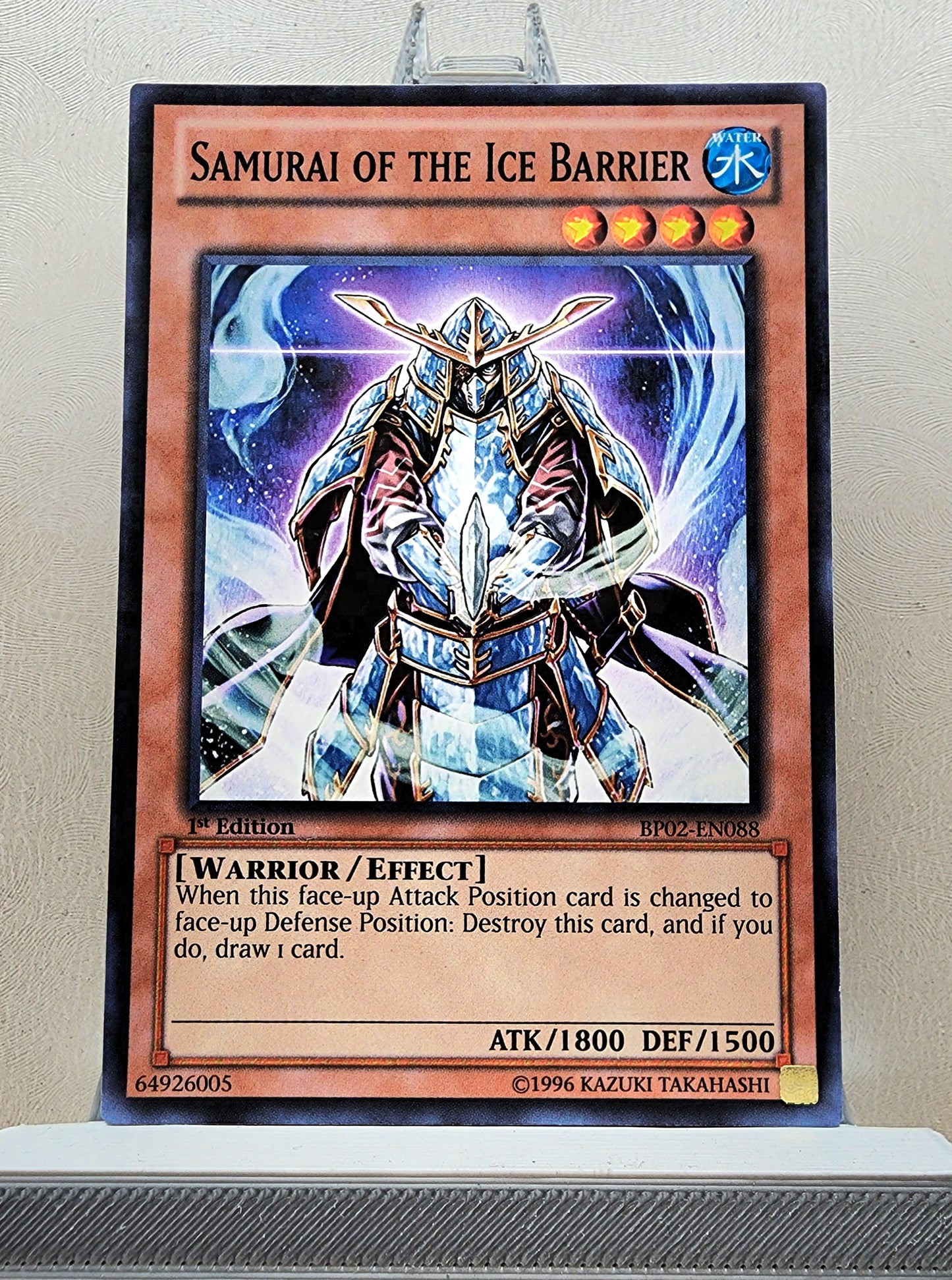 Yugioh! 1x Samurai of the Ice Barrier (BP02 - Mosaic Rare) 1st Edition