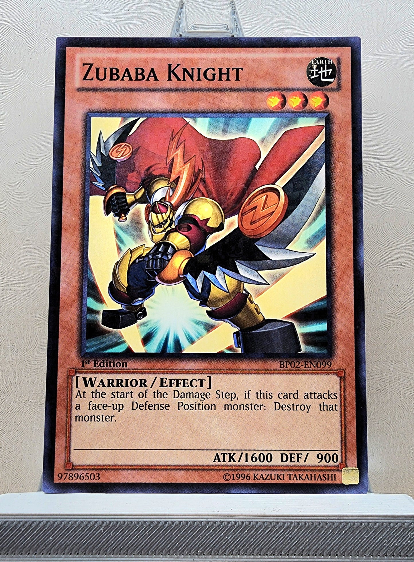 Yugioh! 1x Zubaba Knight (BP02 - Mosaic Rare) 1st Edition