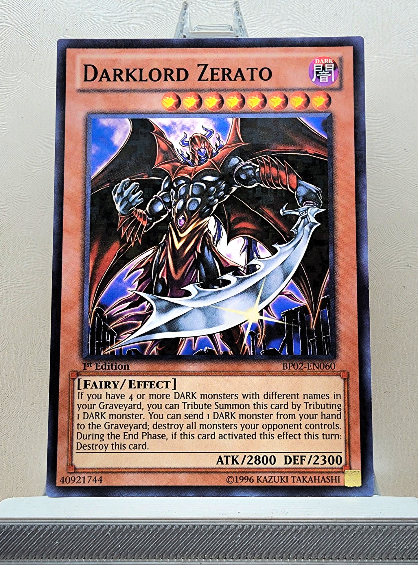 Yugioh! 1x Darklord Zerato (BP02 - Mosaic Rare) 1st Edition