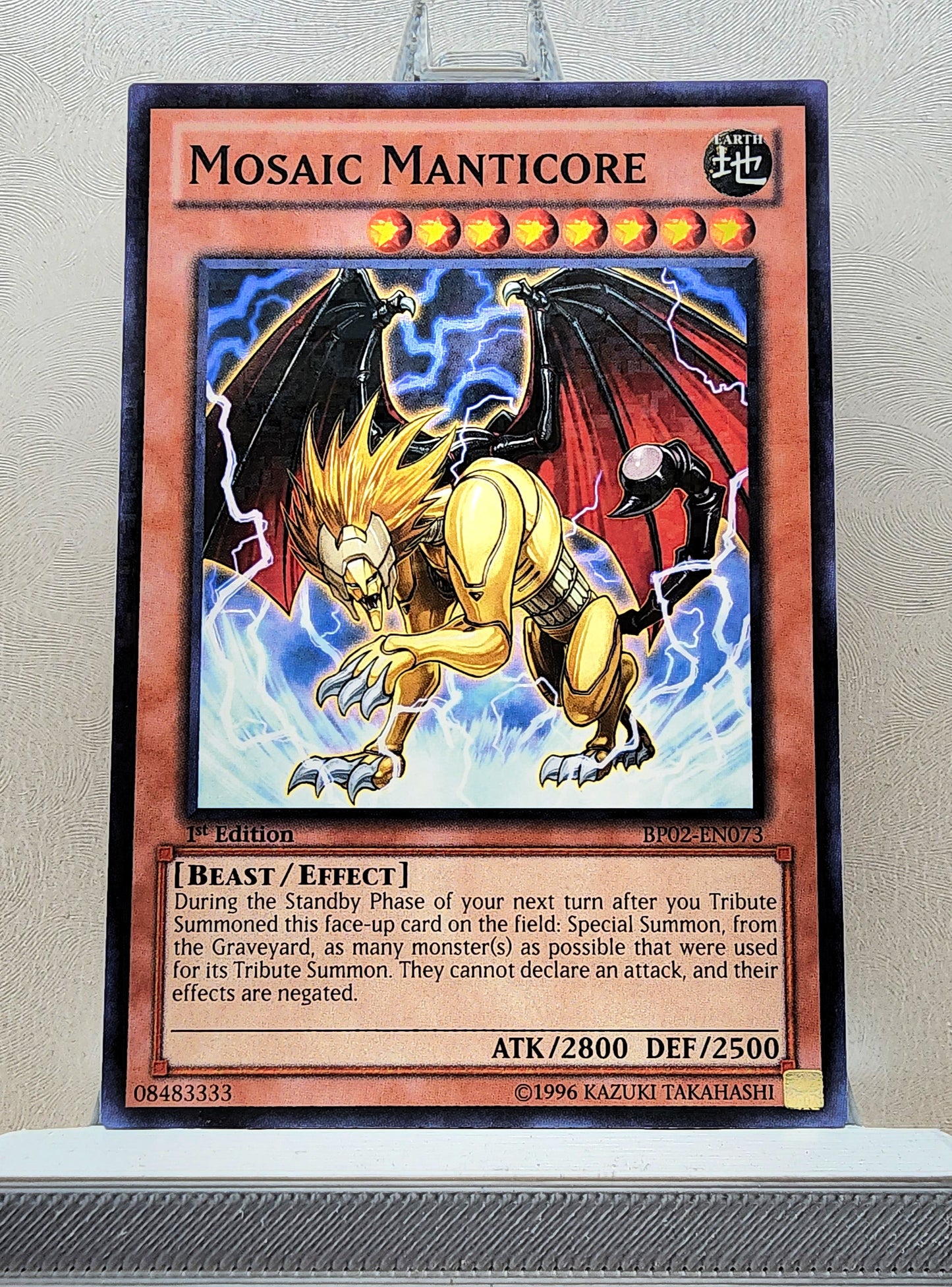 Yugioh! 1x Mosaic Manticore (BP02 - Mosaic Rare) 1st Edition