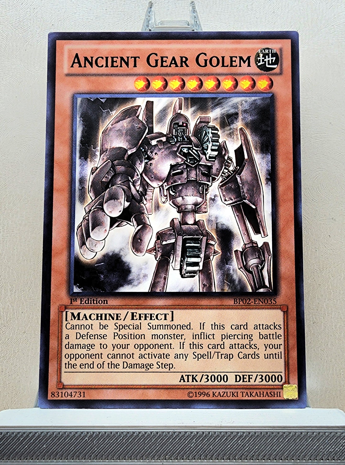 Yugioh! 1x Ancient Gear Golem (BP02 - Rare) 1st Edition