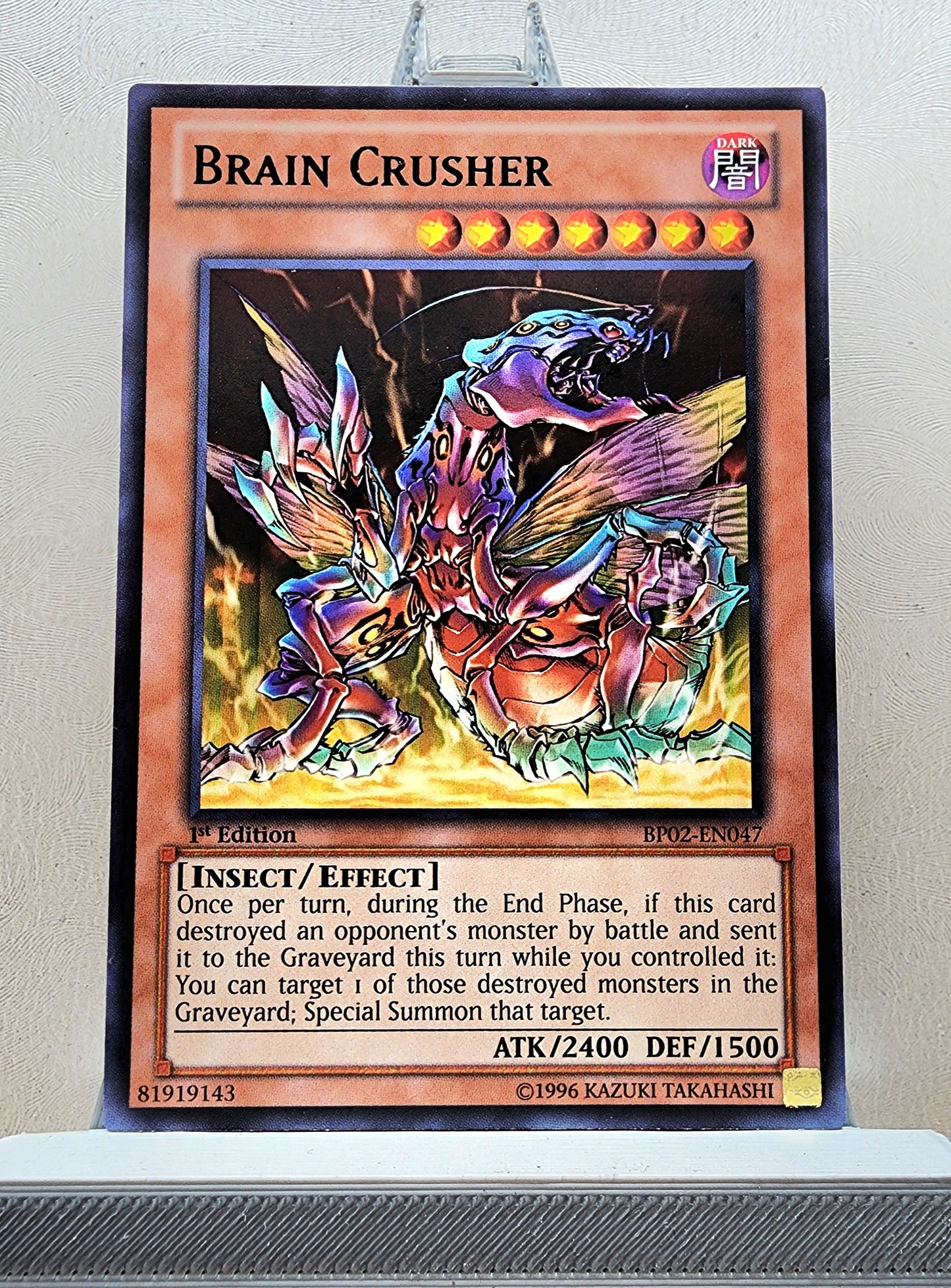 Yugioh! 1x Brain Crusher (BP02 - Rare) 1st Edition
