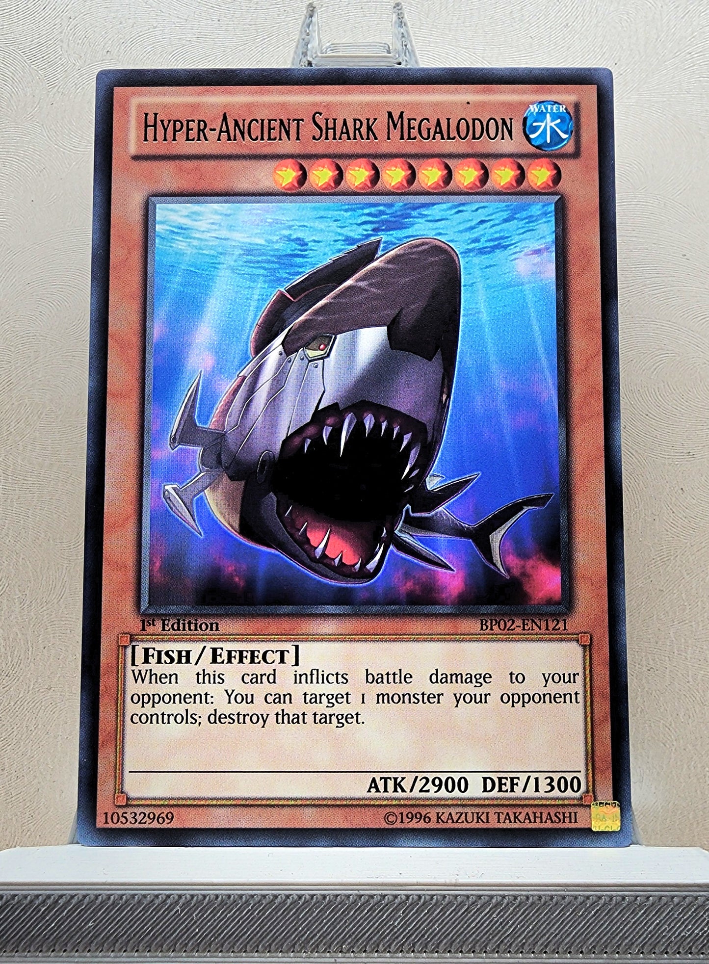 Yugioh! 1x Hyper-Ancient Shark Megalodon (BP02 - Rare) 1st Edition