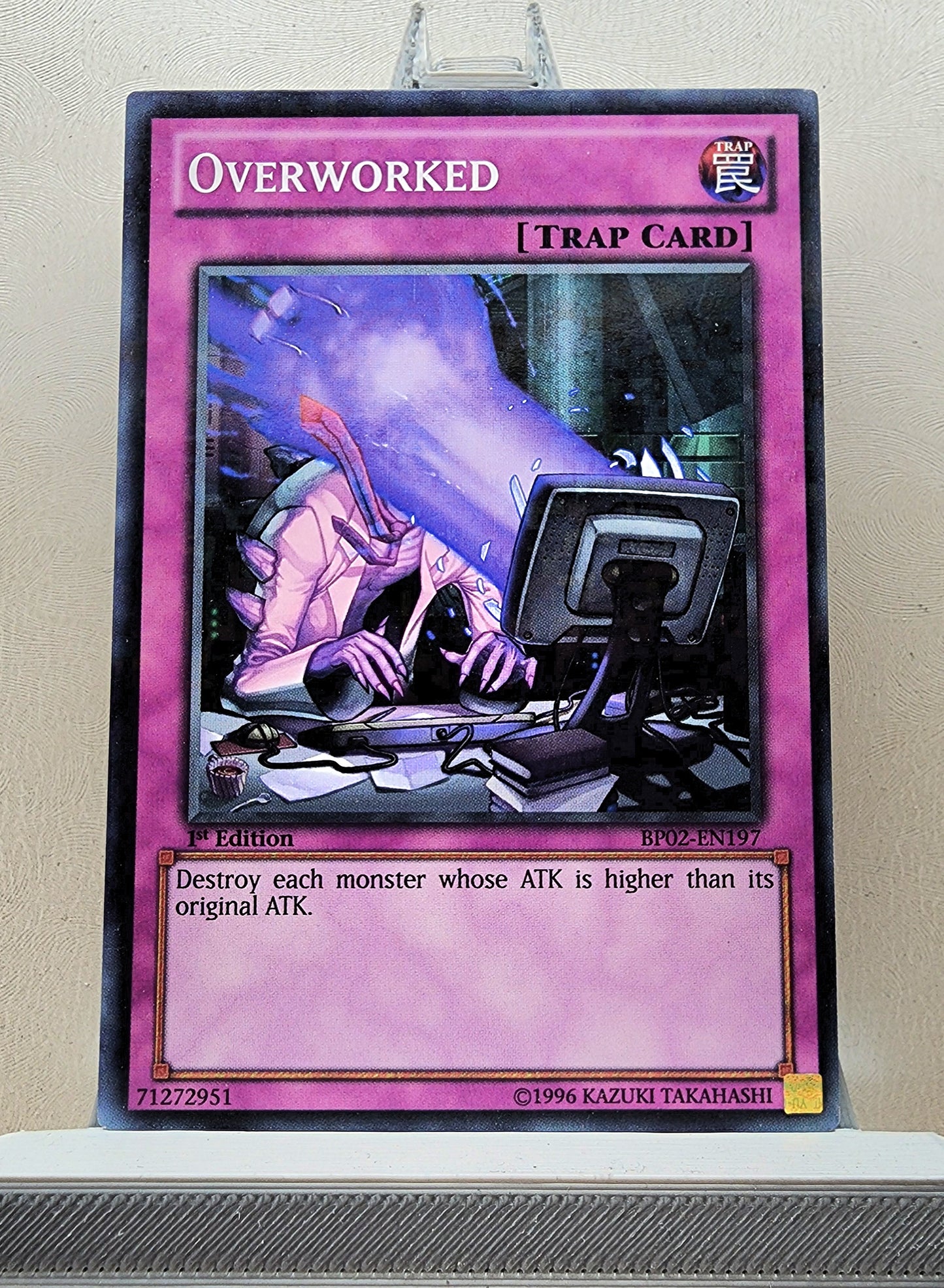 Yugioh! 1x Overworked (BP02 - Mosaic Rare) 1st Edition