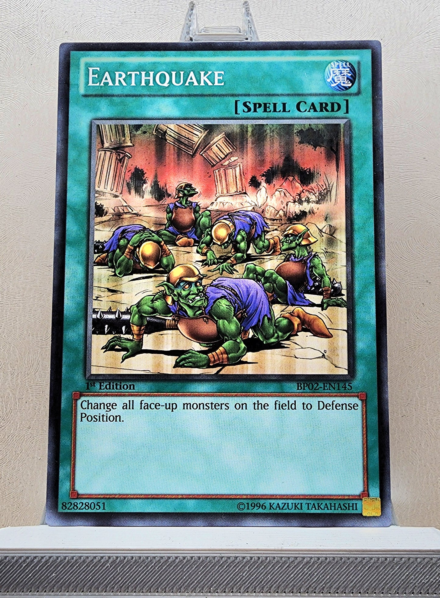 Yugioh! 1x Earthquake (BP02 - Mosaic Rare) 1st Edition