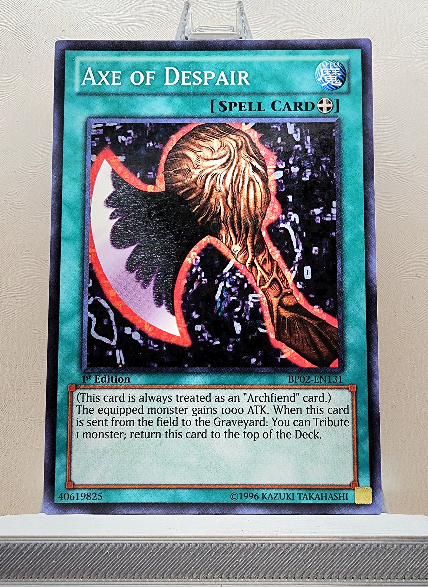 Yugioh! 1x Axe of Despair (BP02 - Mosaic Rare) 1st Edition