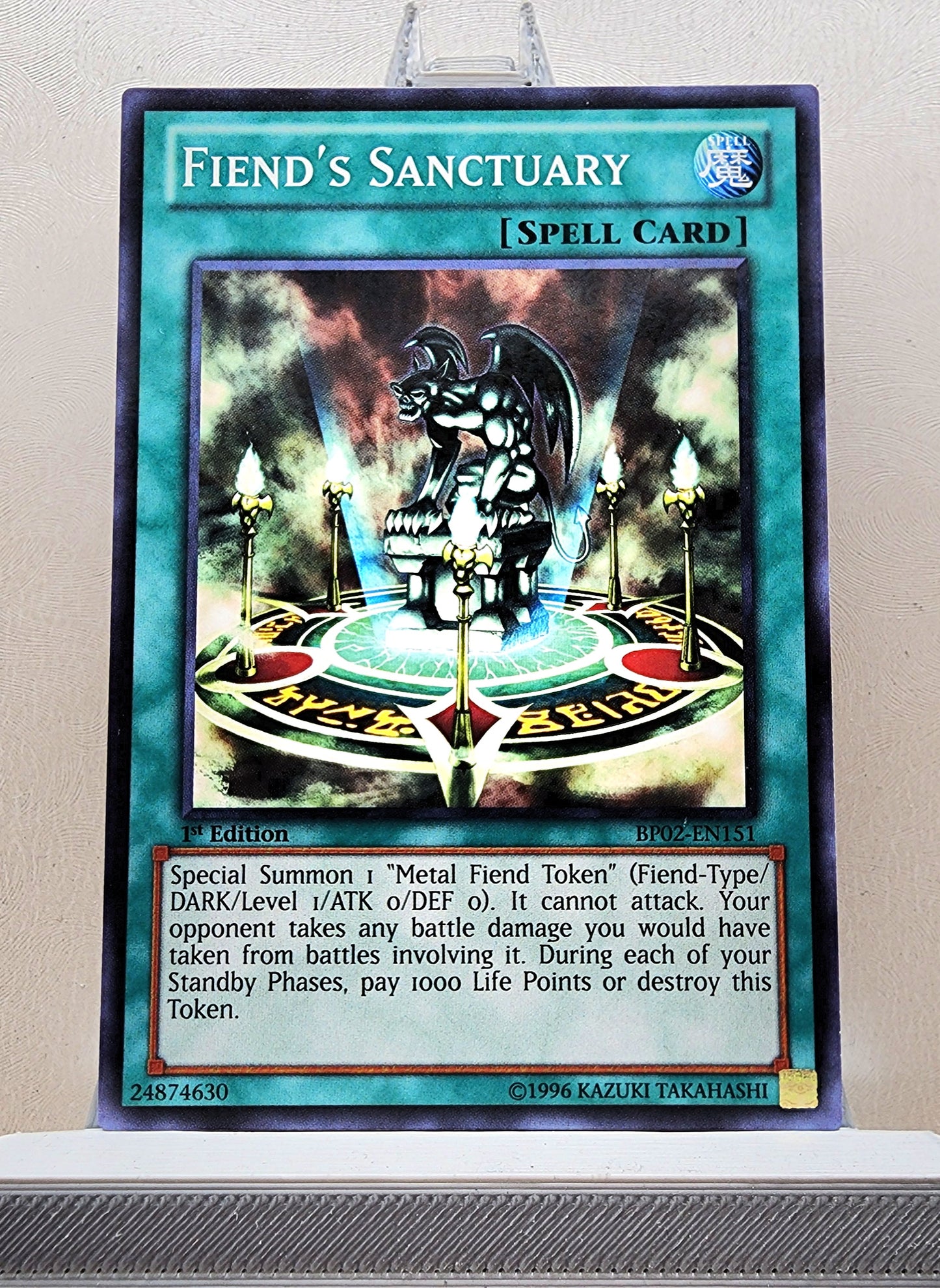 Yugioh! 1x Fiend's Sanctuary (BP02 - Mosaic Rare) 1st Edition