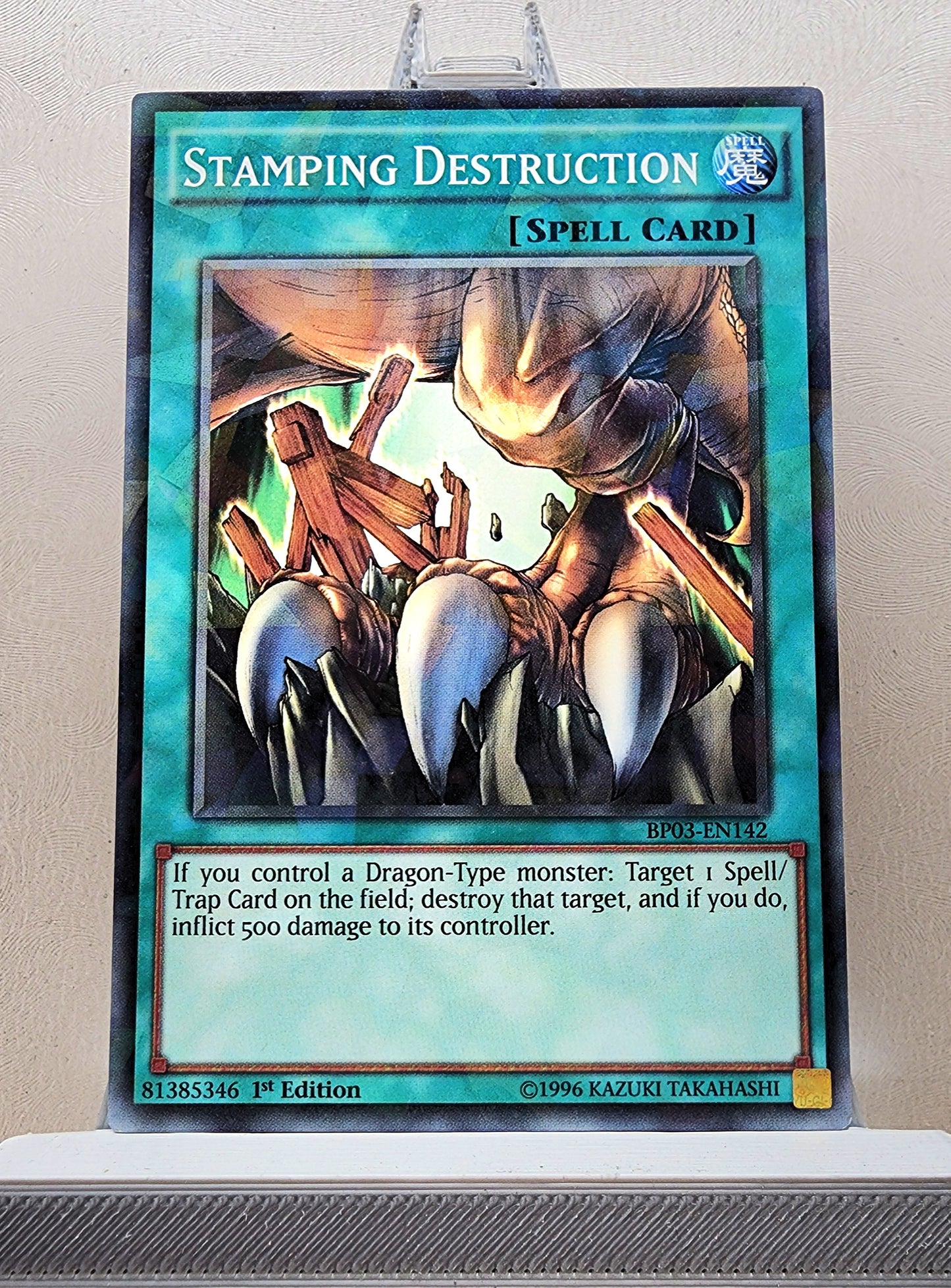 Yugioh! 1x Stamping Destruction (BP03 - Shatterfoil Rare) 1st Edition