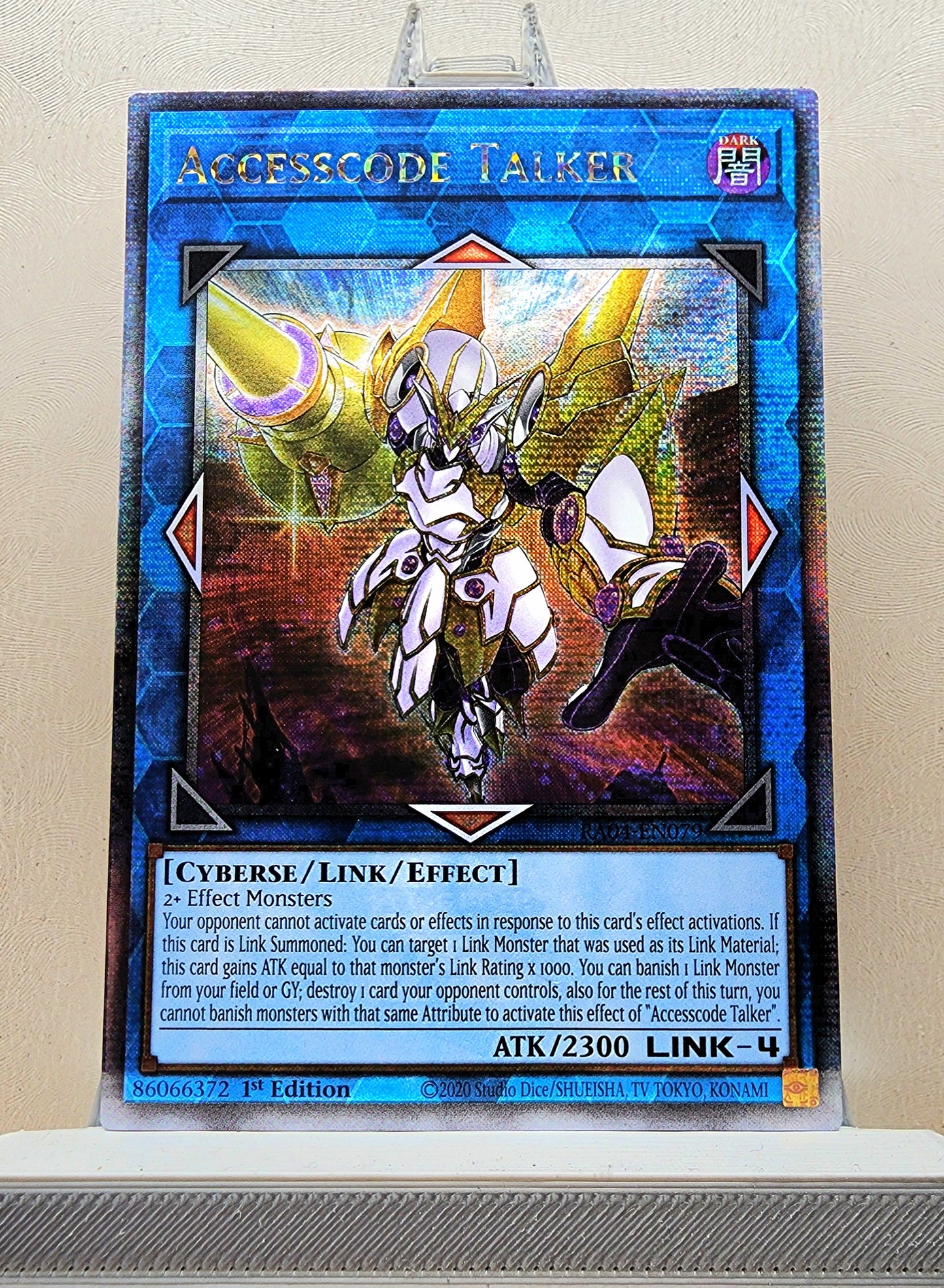 Yugioh! 1x Accesscode Talker New Art (RA04 - Quarter Century Secret Rare) 1st Edition