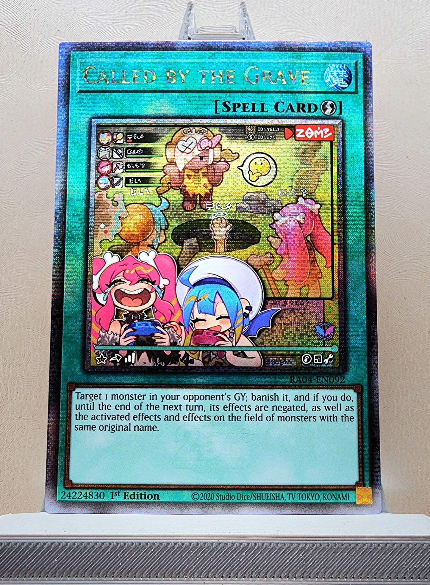 Yugioh! 1x Called by the Grave New Art (RA04 - Quarter Century Secret Rare) 1st Edition