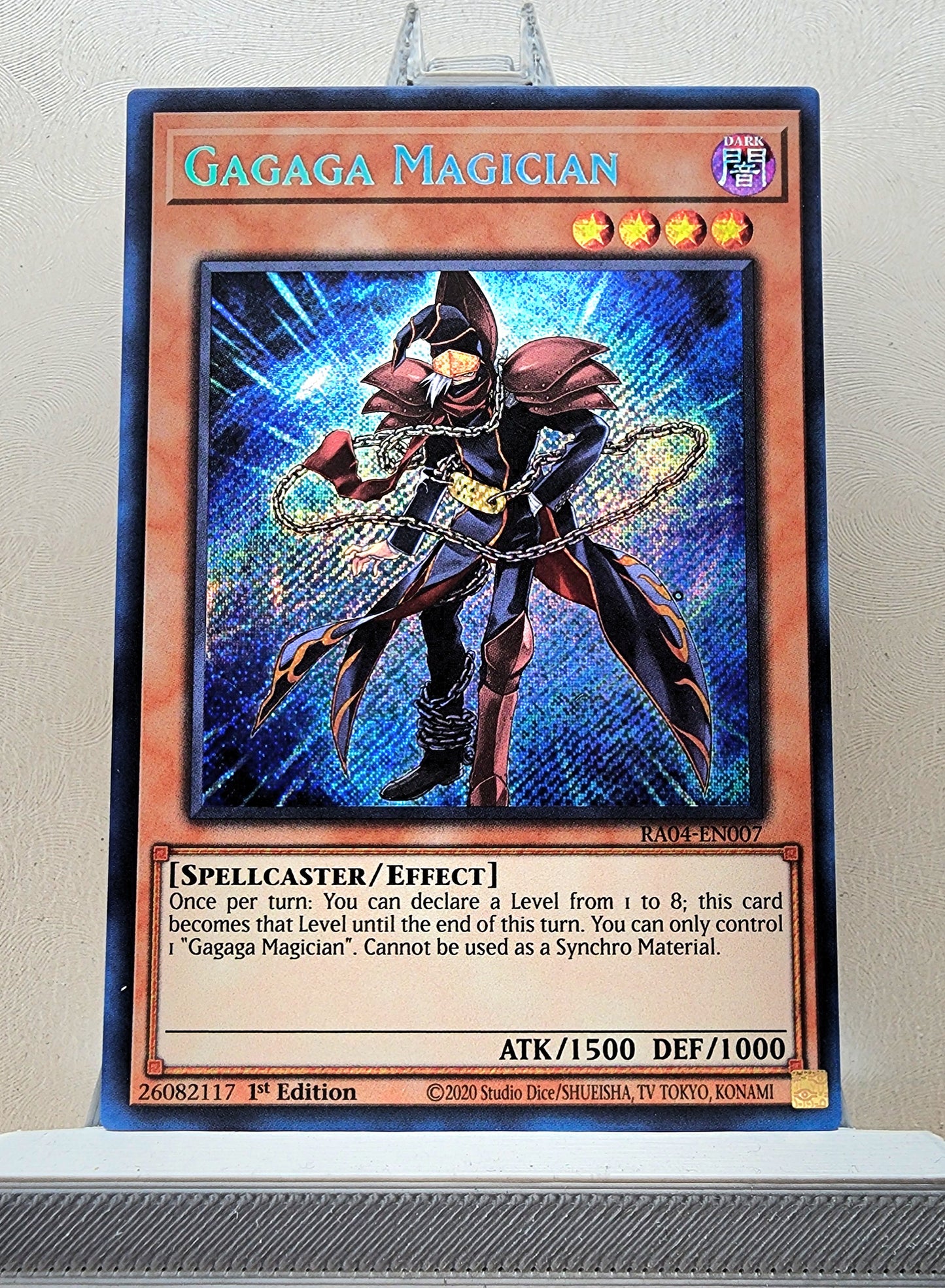 Yugioh! 1x Gagaga Magician (RA04 - Secret Rare) 1st Edition