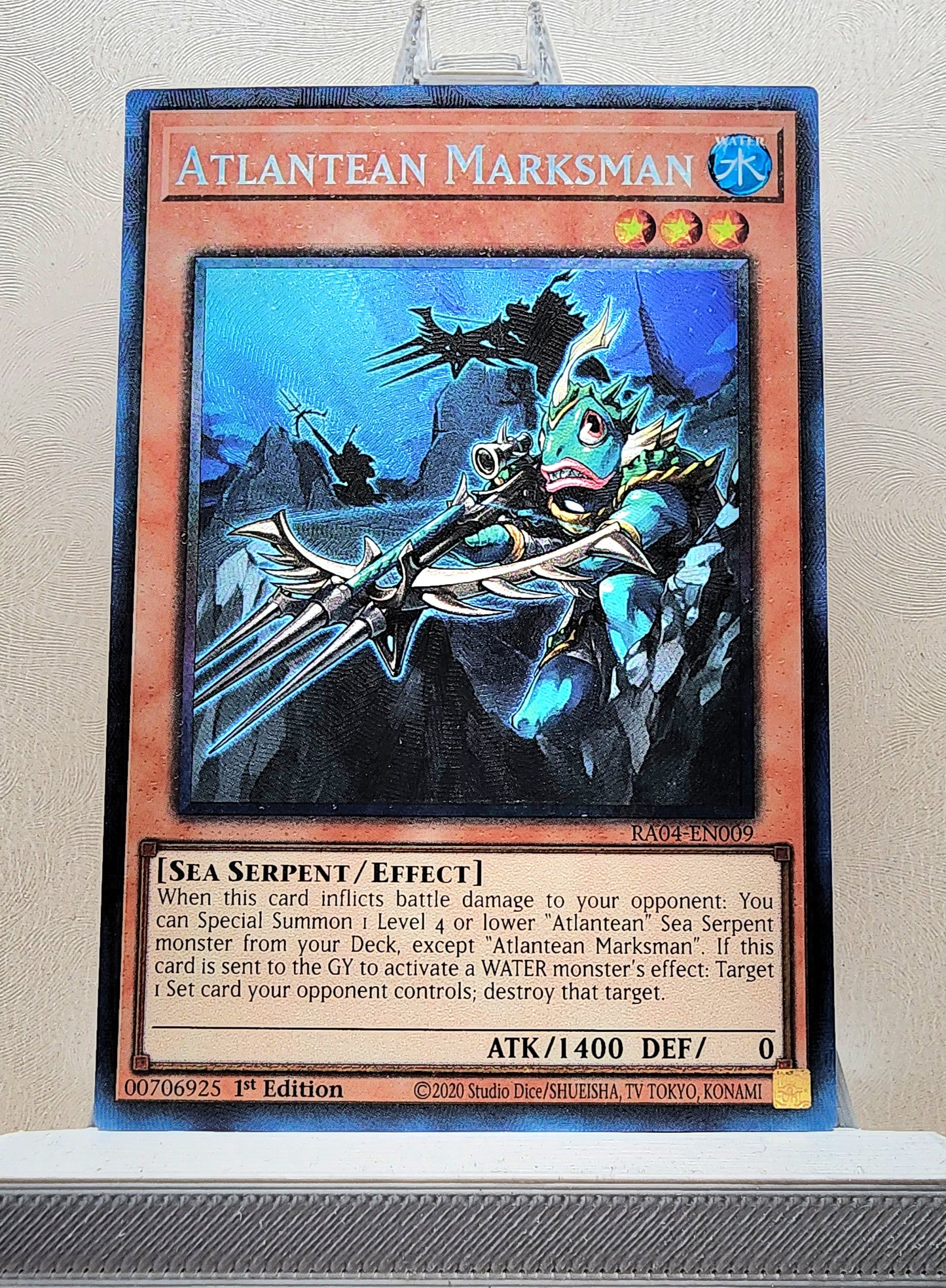 Yugioh! 1x Atlantean Marksman (RA04 - Prismatic Collectors Rare) 1st Edition