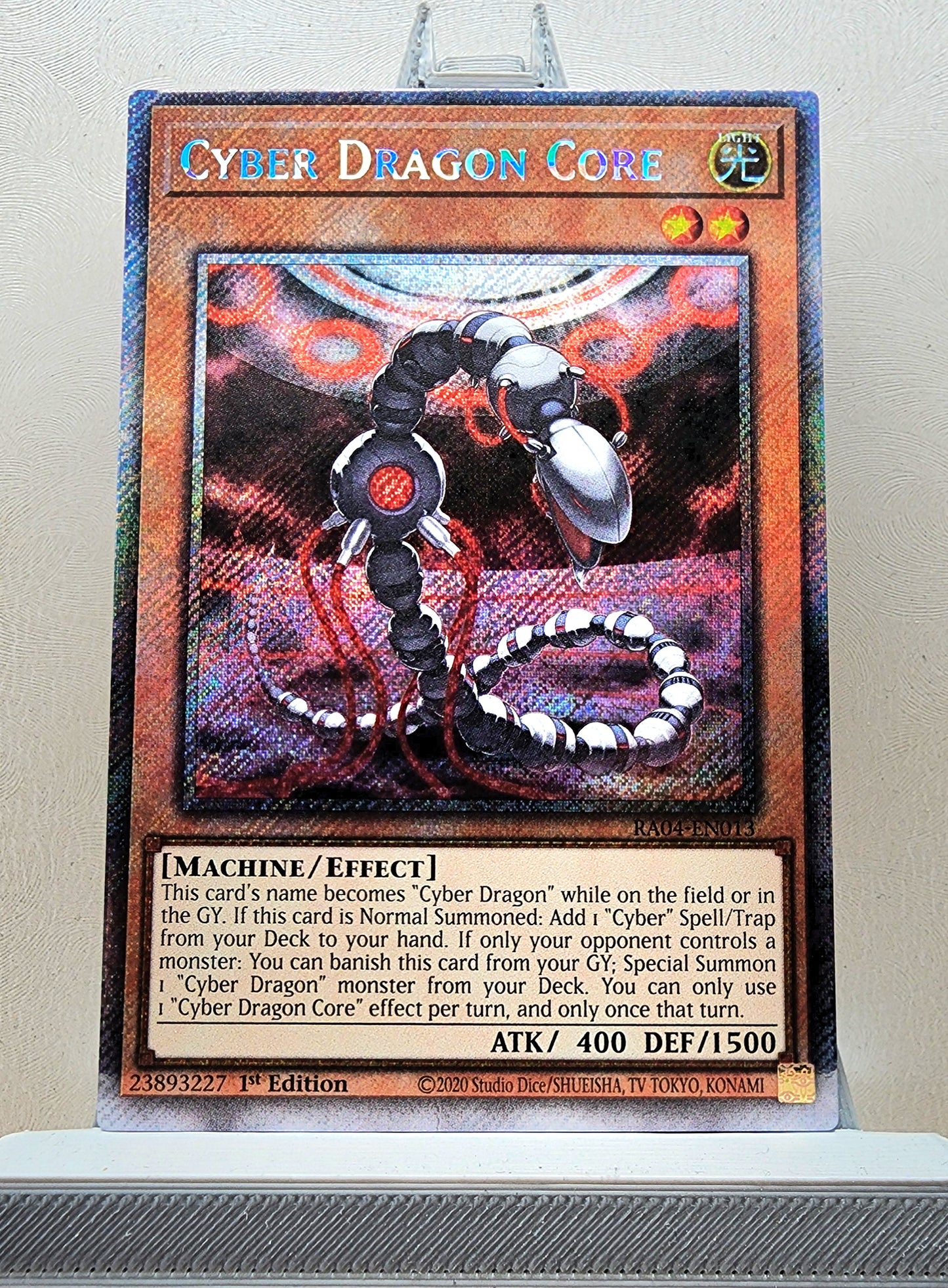 Yugioh! 1x Cyber Dragon Core (RA04 - Platinum Secret Rare) 1st Edition