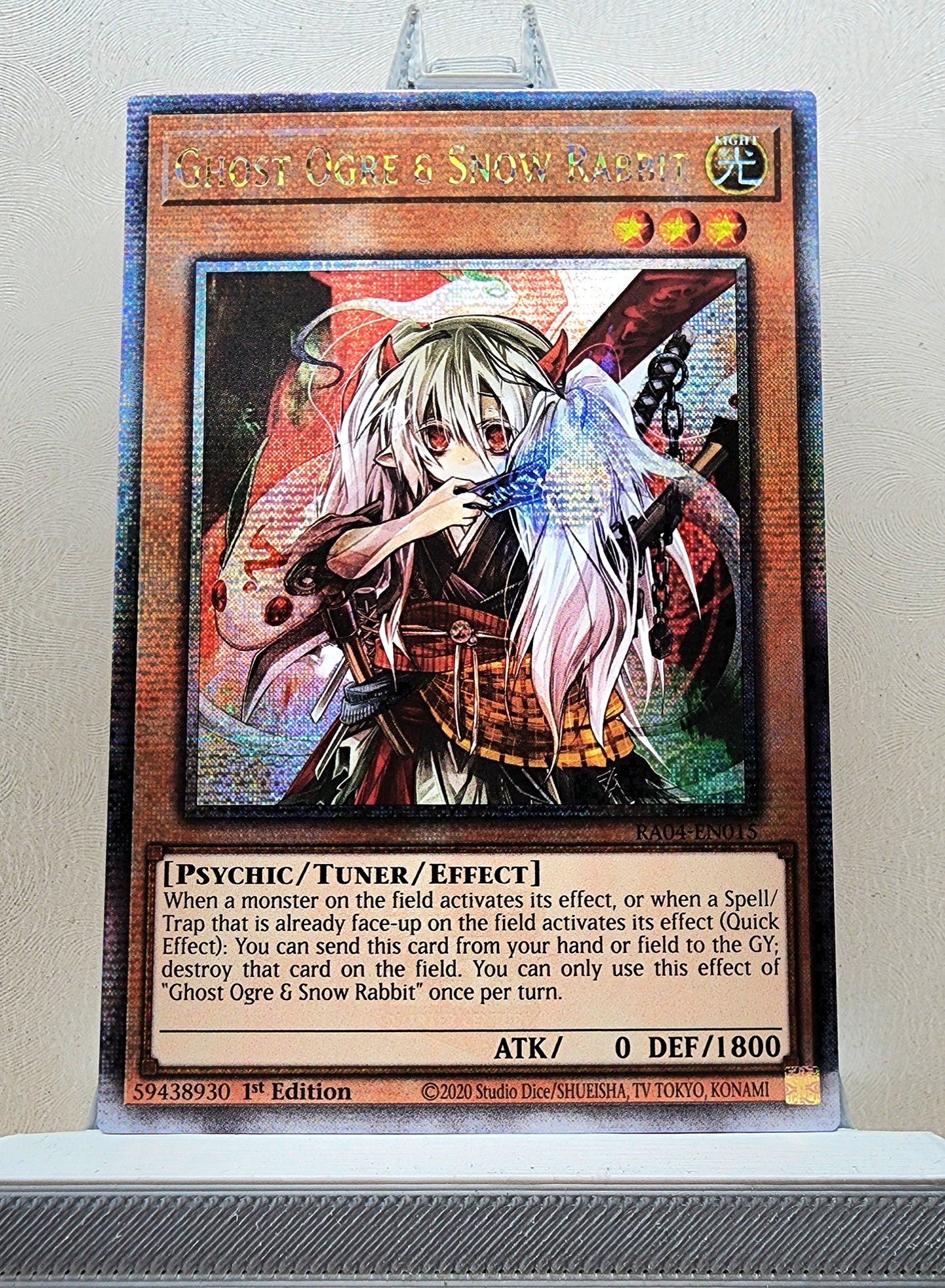 Yugioh! 1x Ghost Ogre & Snow Rabbit (RA04 - Quarter Century Secret Rare) 1st Edition