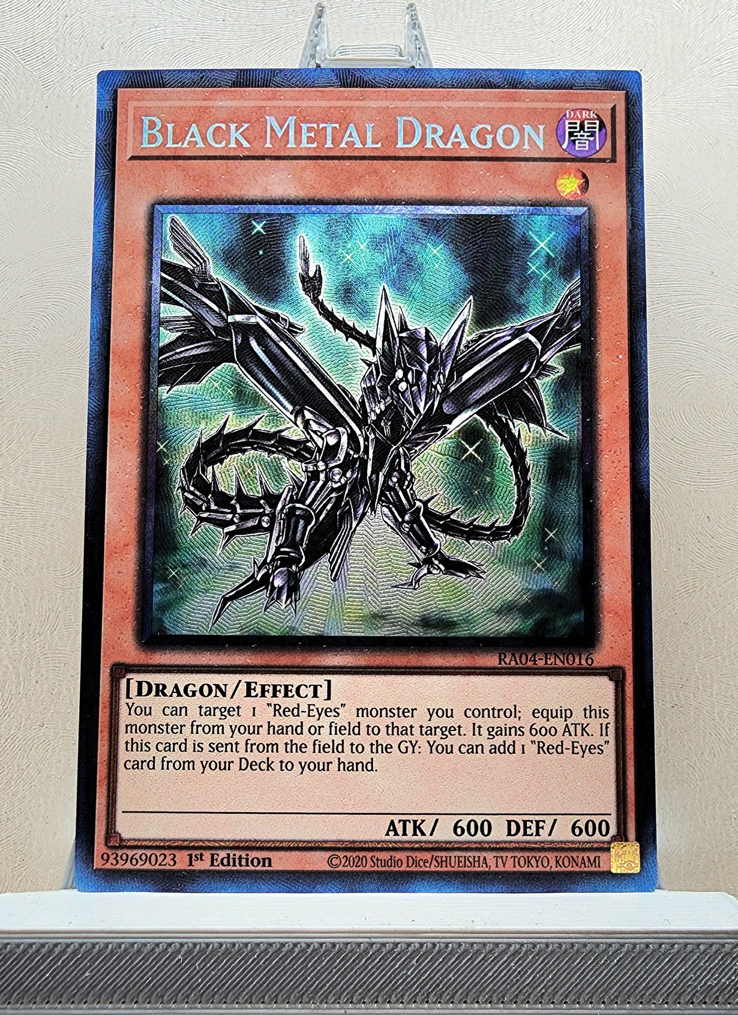 Yugioh! 1x Black Metal Dragon (RA04 - Prismatic Collectors Rare) 1st Edition
