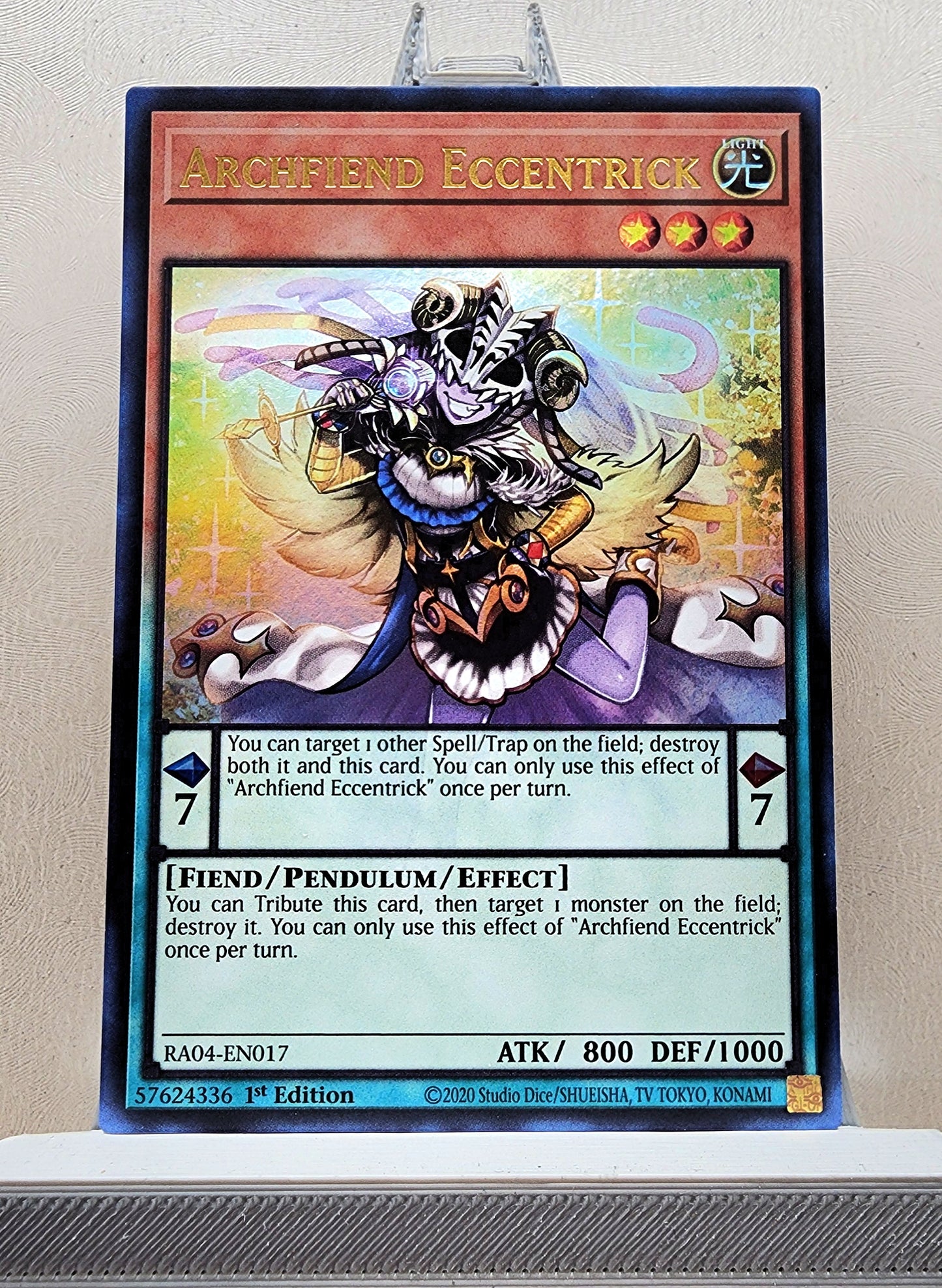 Yugioh! 1x Archfiend Eccentrick (RA04 - Ultra Rare) 1st Edition