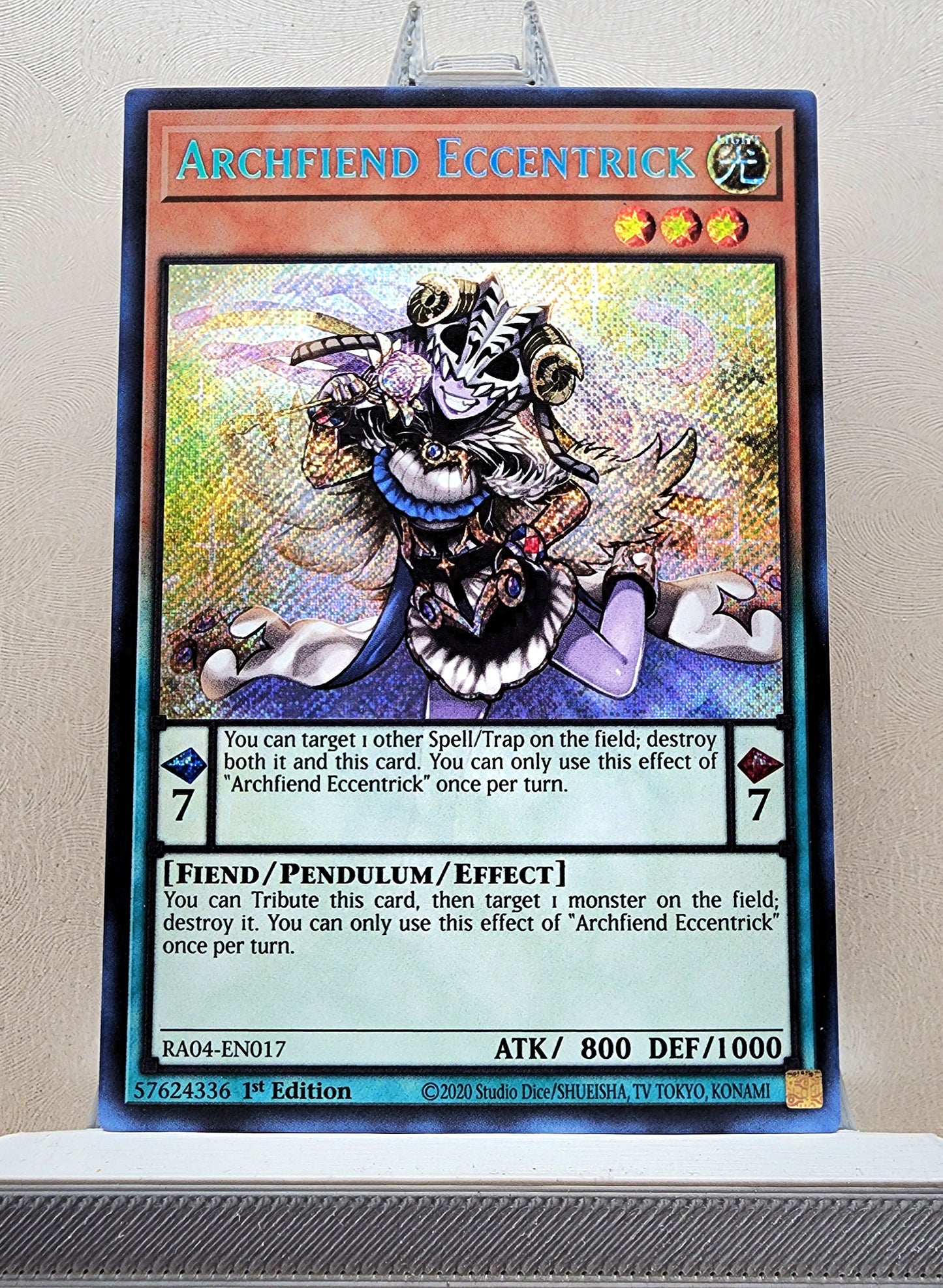 Yugioh! 1x Archfiend Eccentrick (RA04 - Secret Rare) 1st Edition