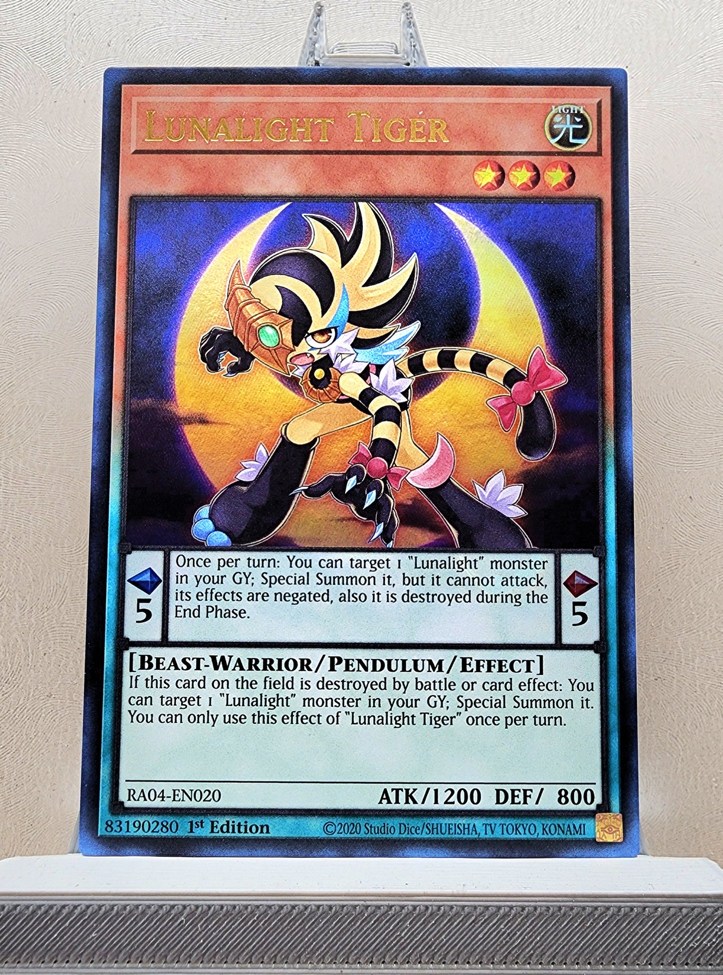Yugioh! 1x Lunalight Tiger (RA04 - Ultra Rare) 1st Edition