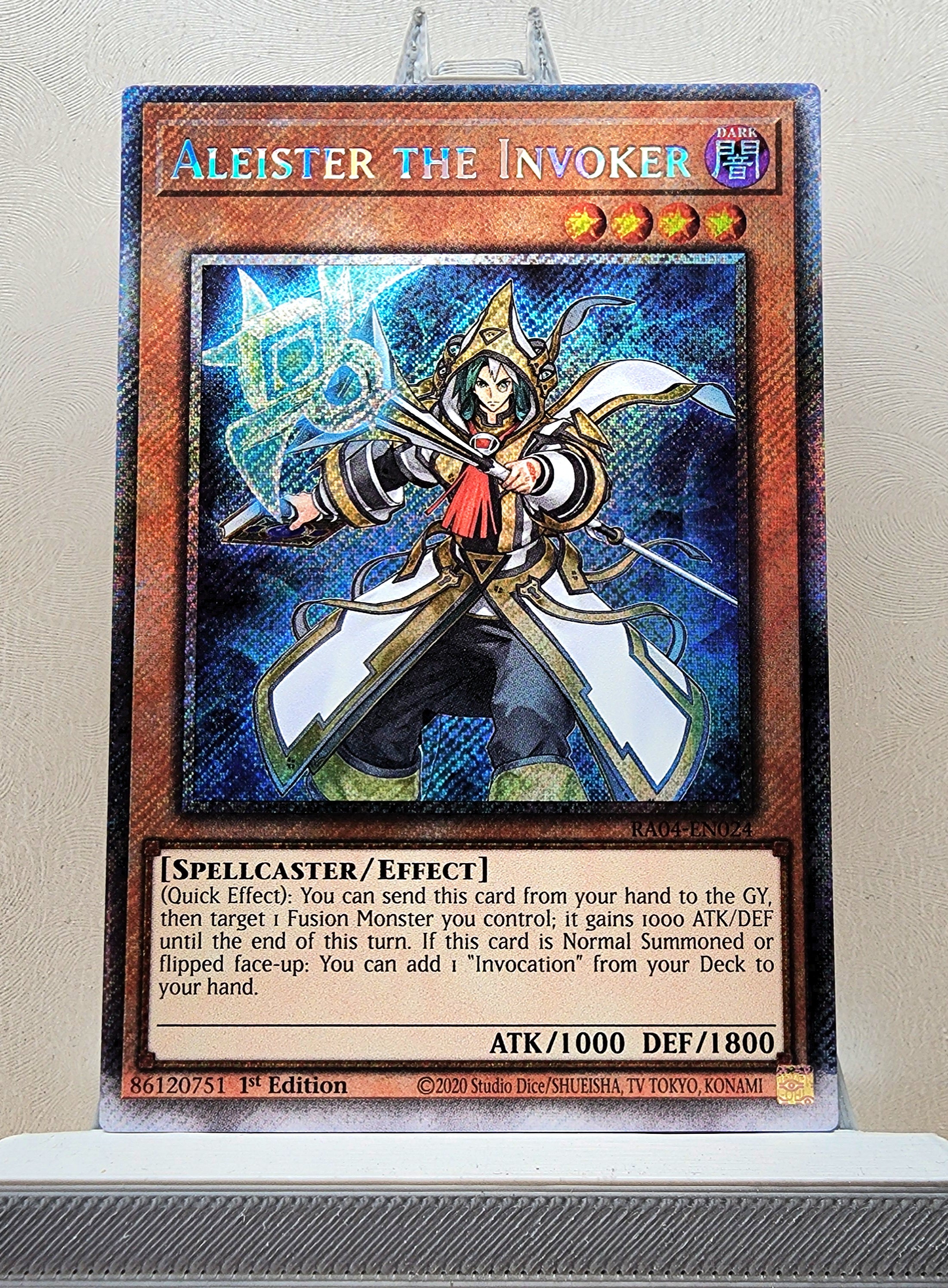 Yugioh! 1x Aleister the Invoker Alt Art (RA04 - Platinum Secret Rare) KAWAIII SUSHI Yugioh! 1x Aleister the Invoker Alt Art (RA04 - Platinum Secret Rare) KAWAIII SUSHI