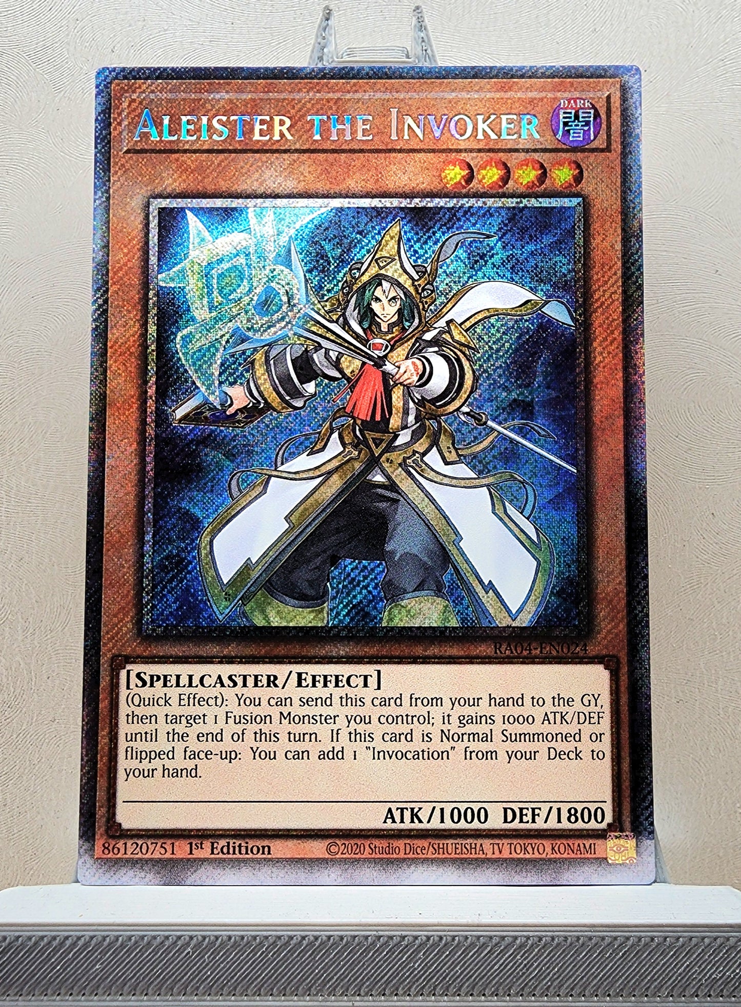 Yugioh! 1x Aleister the Invoker Alt Art (RA04 - Platinum Secret Rare) 1st Edition