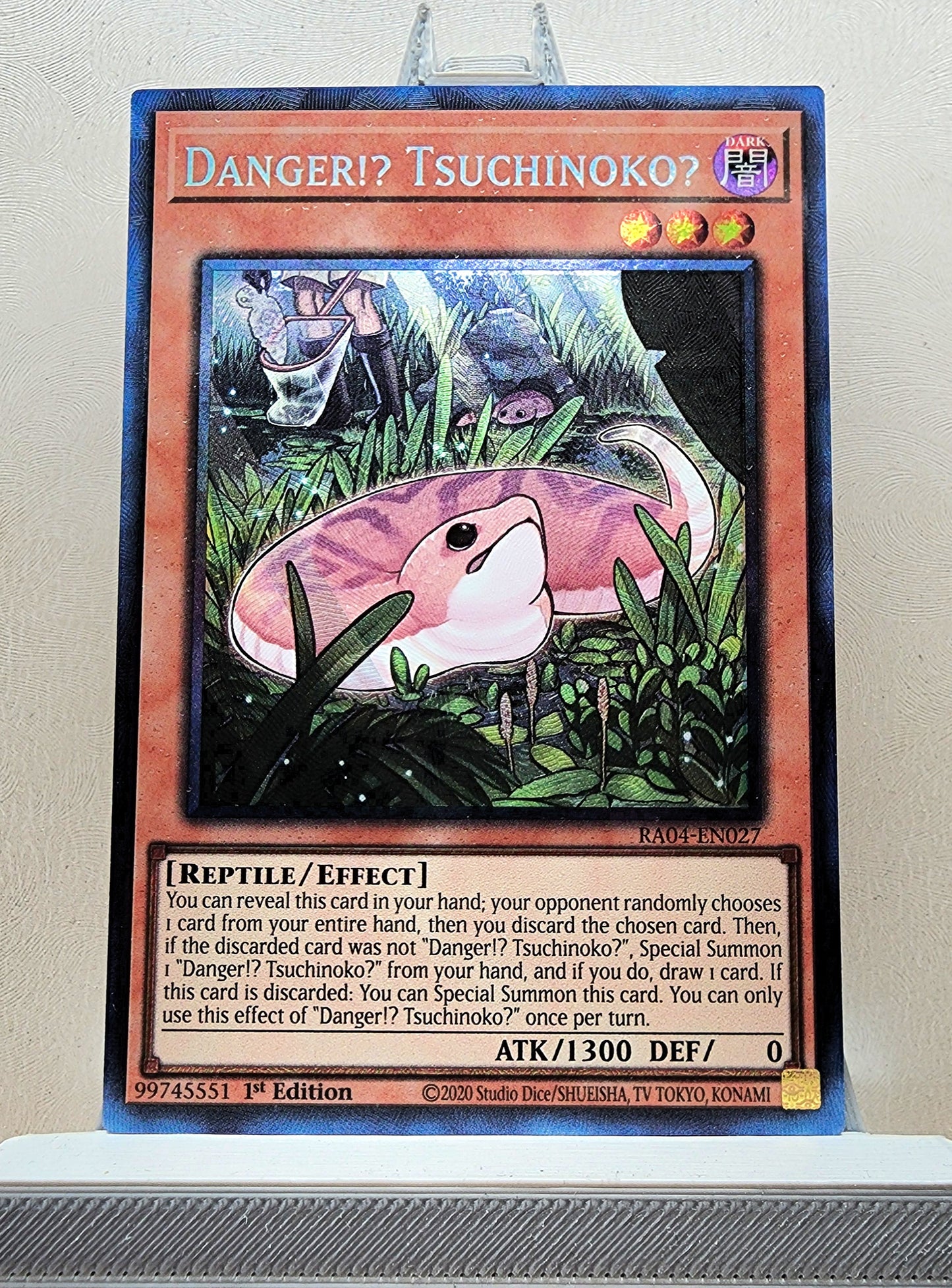 Yugioh! 1x Danger Tsuchinoko (RA04 - Prismatic Collectors Rare) 1st Edition