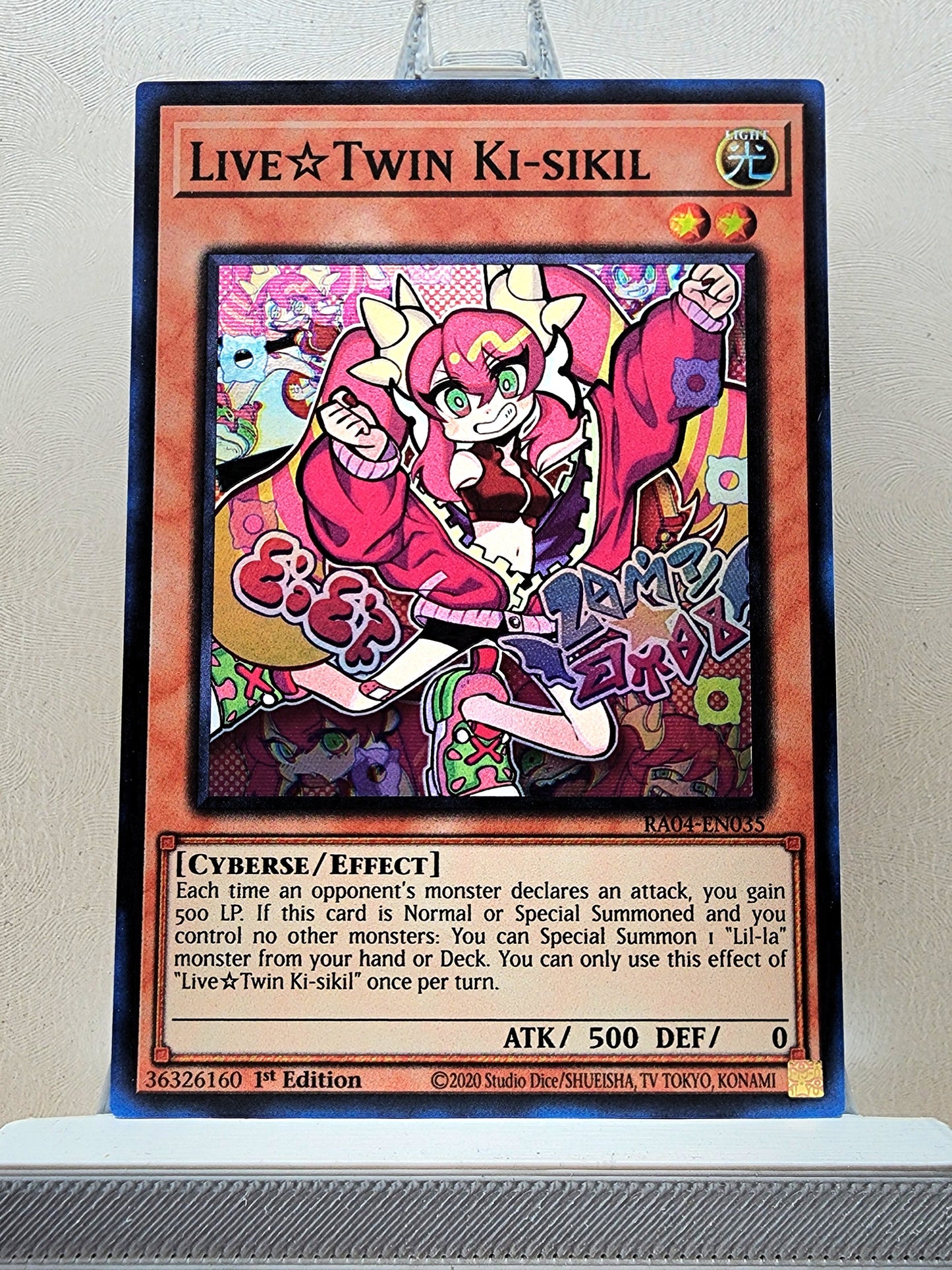 Yugioh! 1x Live☆Twin Ki-sikil (RA04 - Super Rare) 1st Edition