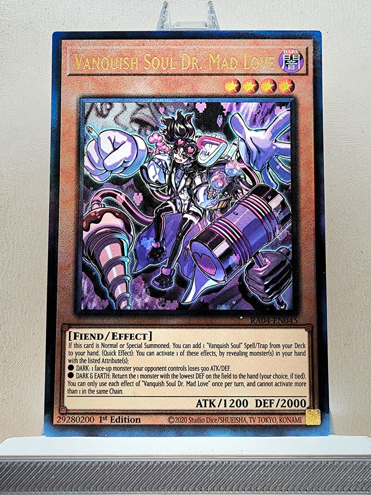 Yugioh! 1x Vanquish Soul Dr. Mad Love (RA04 - Prismatic Ultimate Rare) 1st Edition