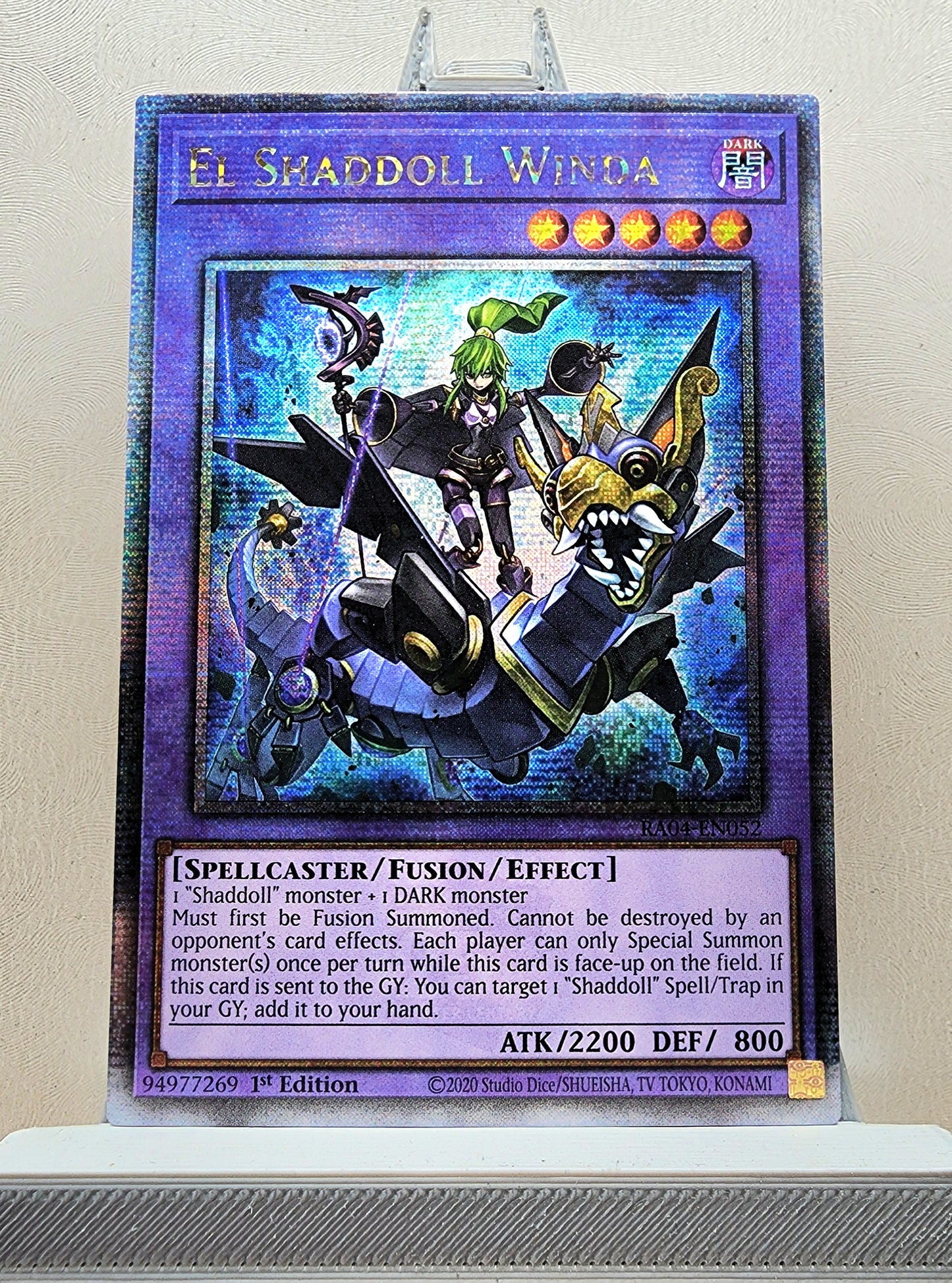 Yugioh! 1x El Shaddoll Winda (RA04 - Quarter Century Secret Rare) 1st Edition