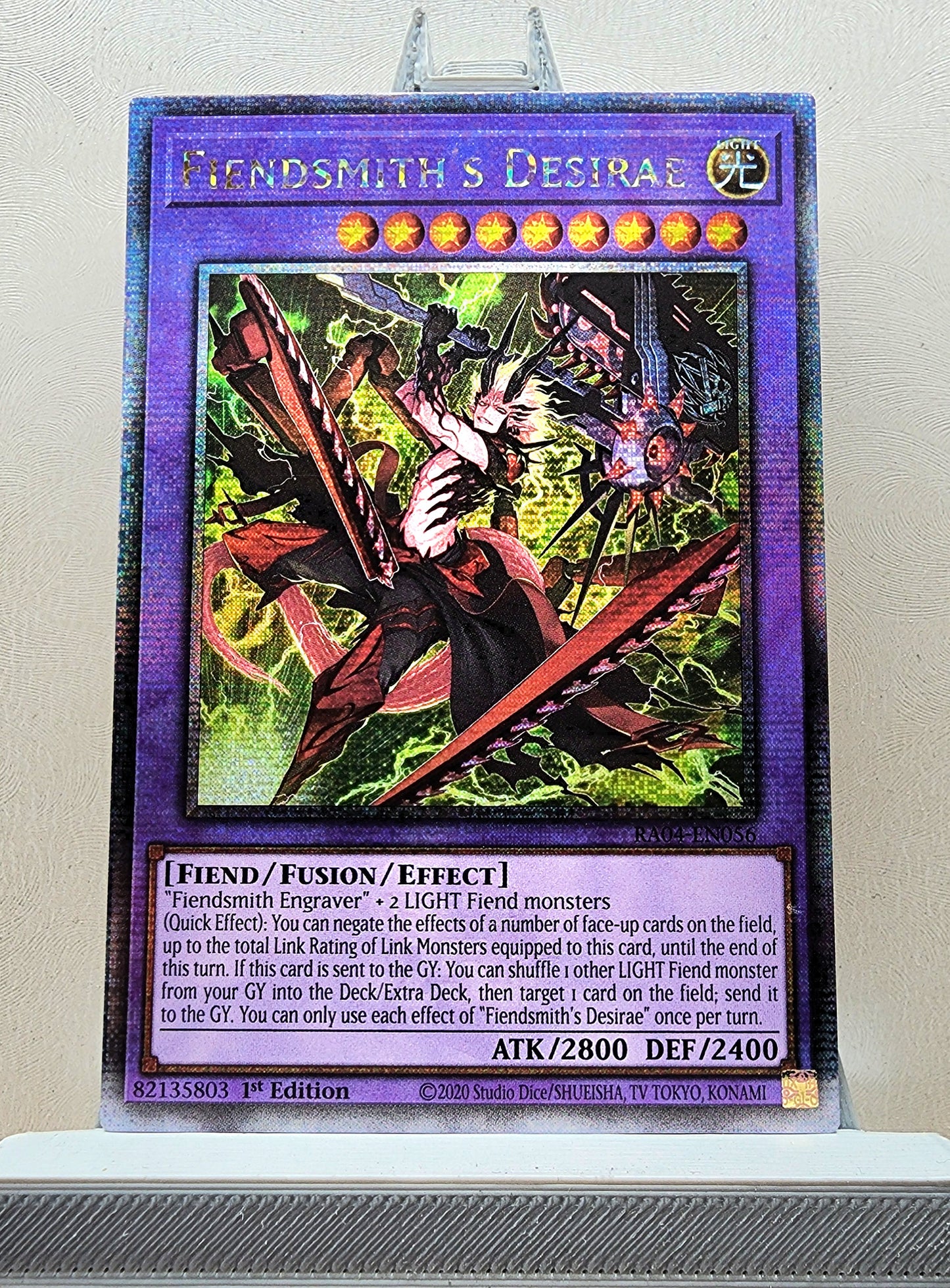 Yugioh! 1x Fiendsmith's Desirae (RA04 - Quarter Century Secret Rare) 1st Edition