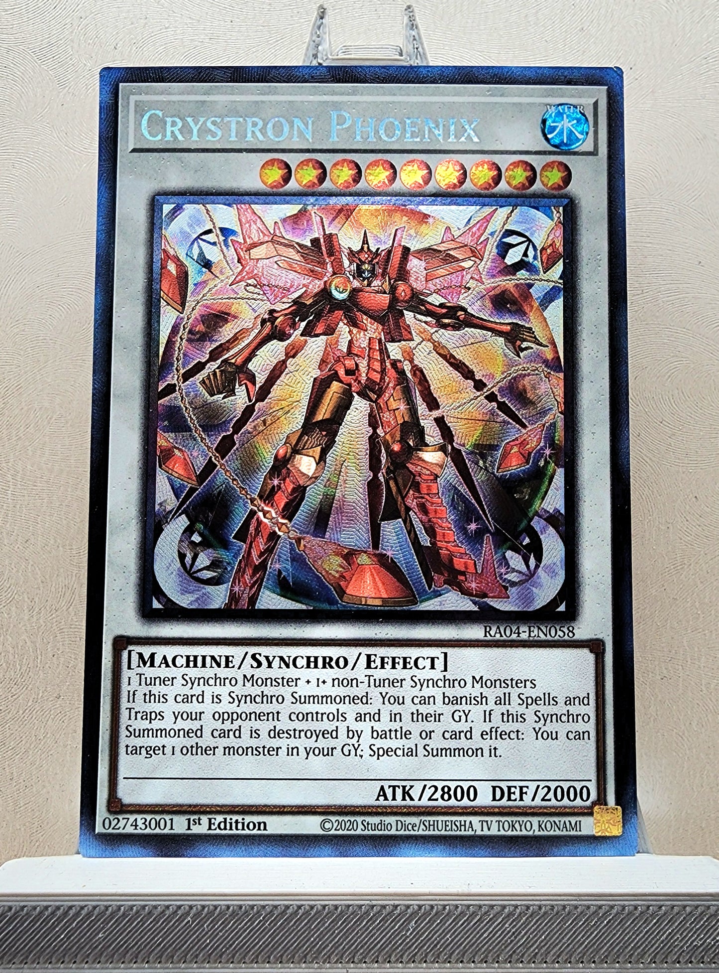 Yugioh! 1x Crystron Phoenix (RA04 - Prismatic Collectors Rare) 1st Edition