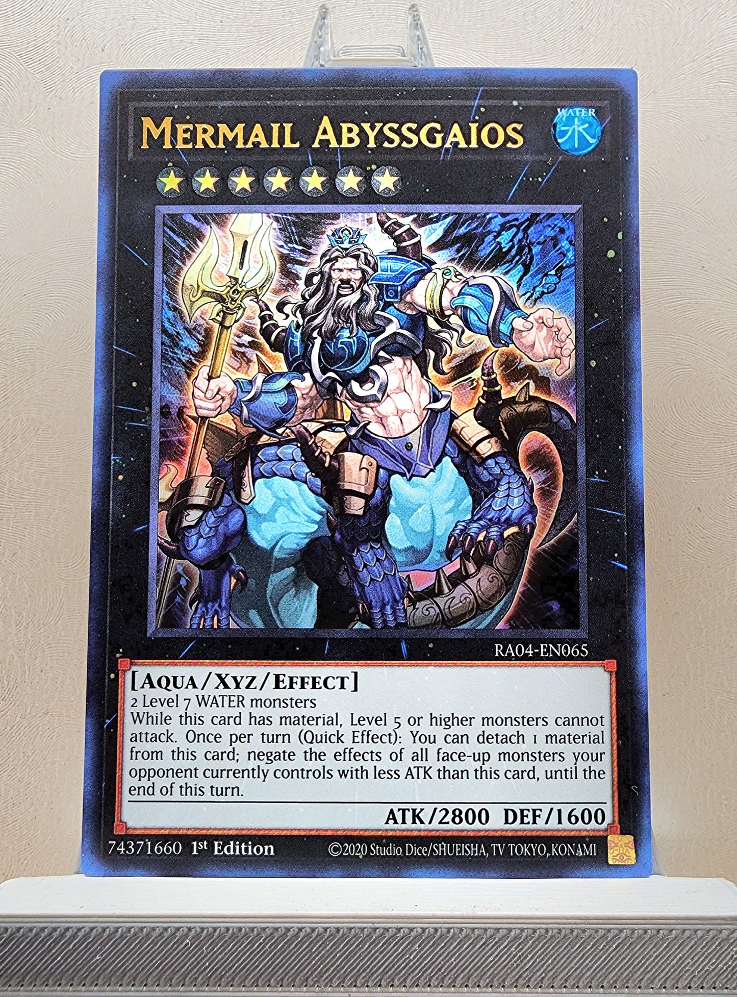 Yugioh! 1x Mermail Abyssgaios (RA04 - Ultra Rare) 1st Edition