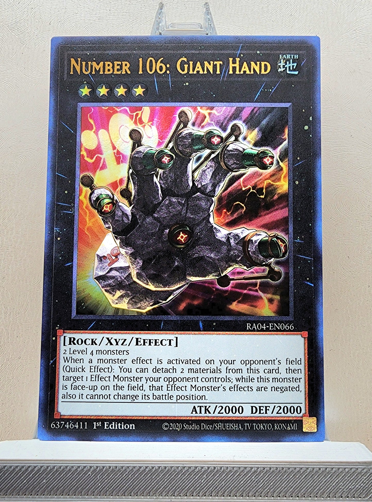 Yugioh! 1x Number 106: Giant Hand (RA04 - Ultra Rare) 1st Edition