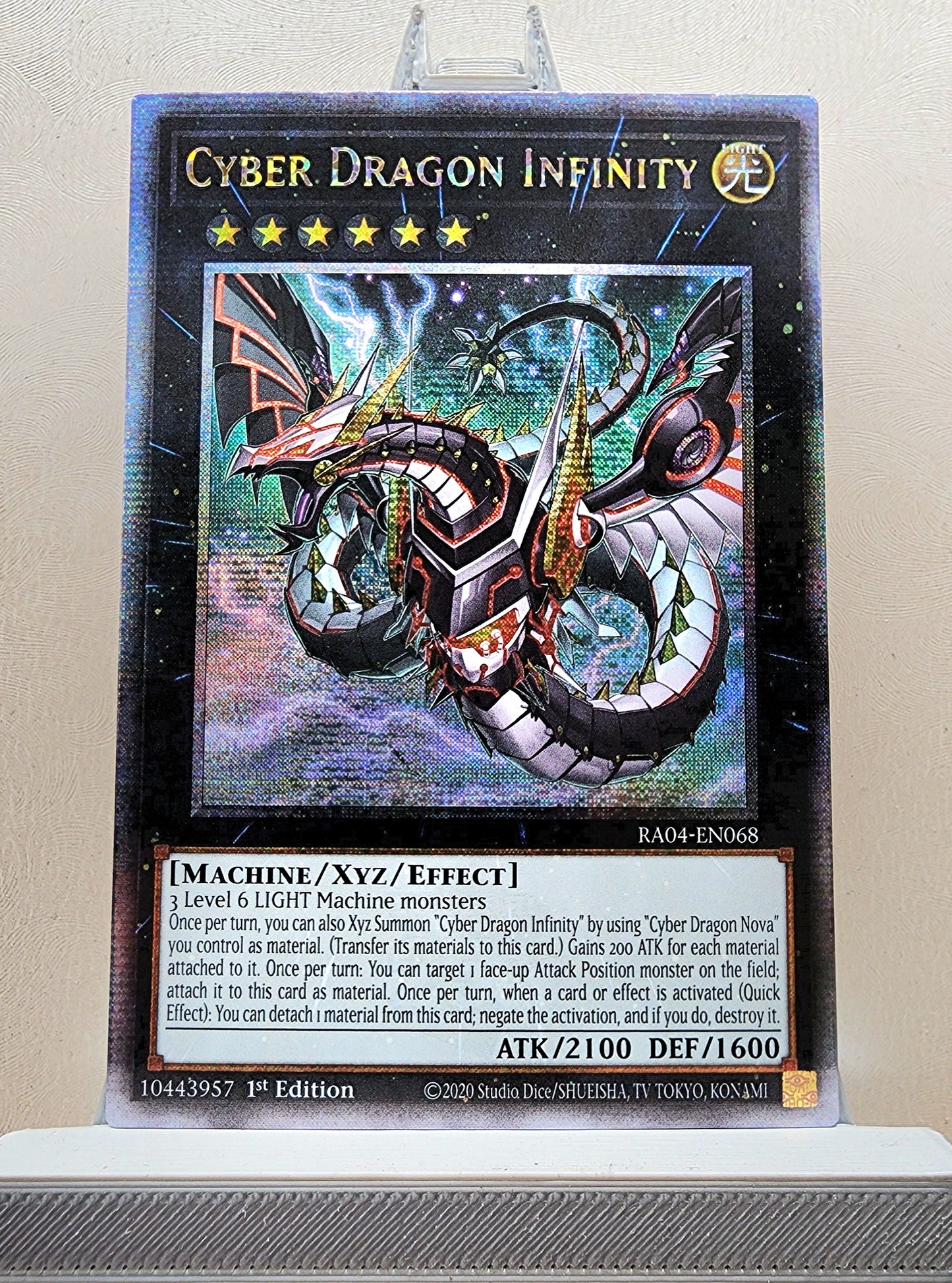 Yugioh! 1x Cyber Dragon Infinity Alt Art (RA04 - Quarter Century Secret Rare) 1st Edition