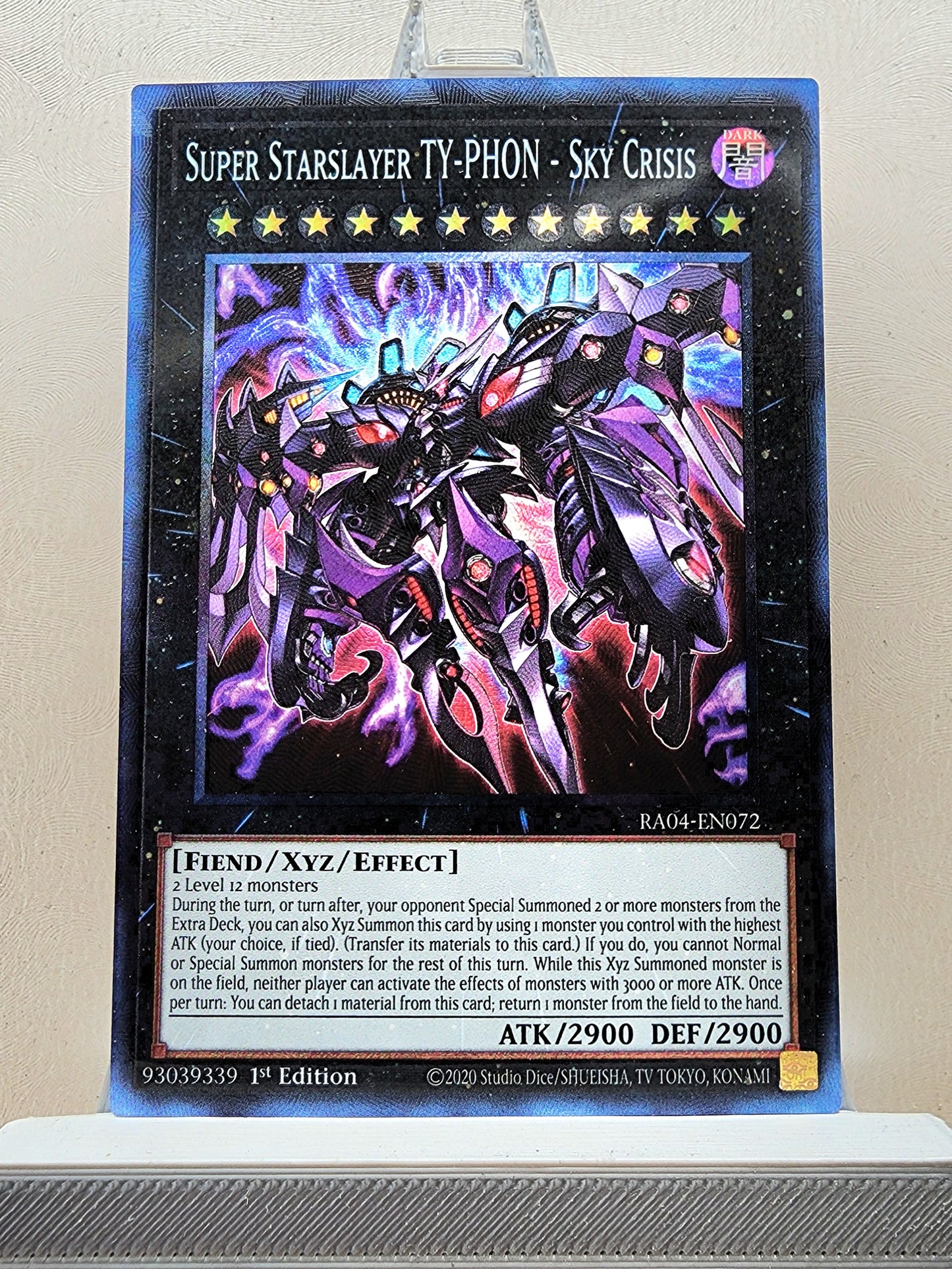 Yugioh! 1x Super Starslayer TY-PHON - Sky Crisis (RA04 - Prismatic Collectors Rare) 1st Edition