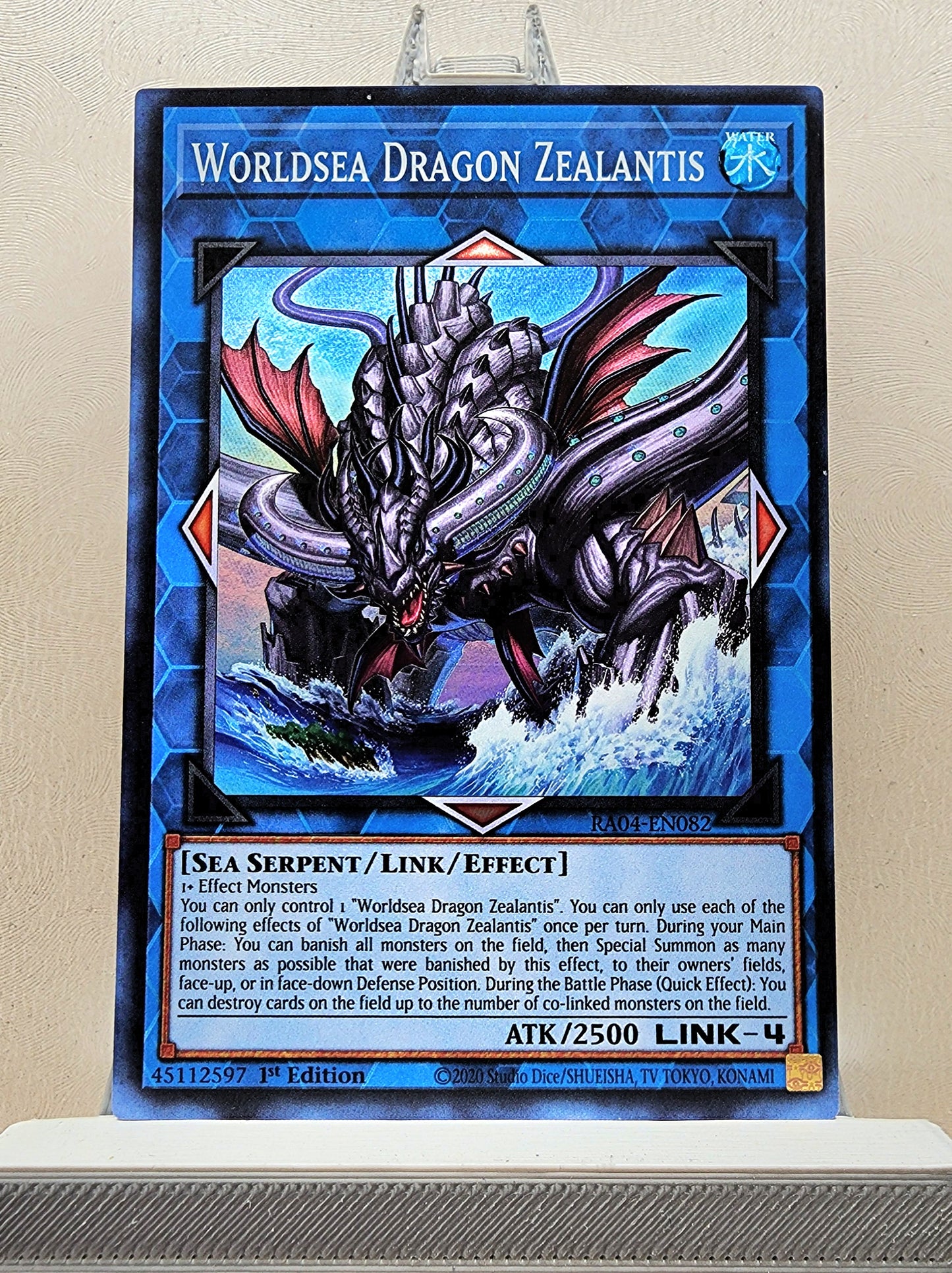 Yugioh! 1x Worldsea Dragon Zealantis (RA04 - Super Rare) 1st Edition