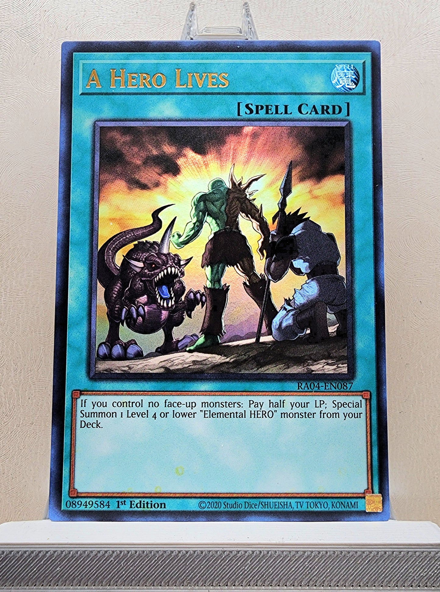 Yugioh! 1x A Hero Lives (RA04 - Ultra Rare) 1st Edition