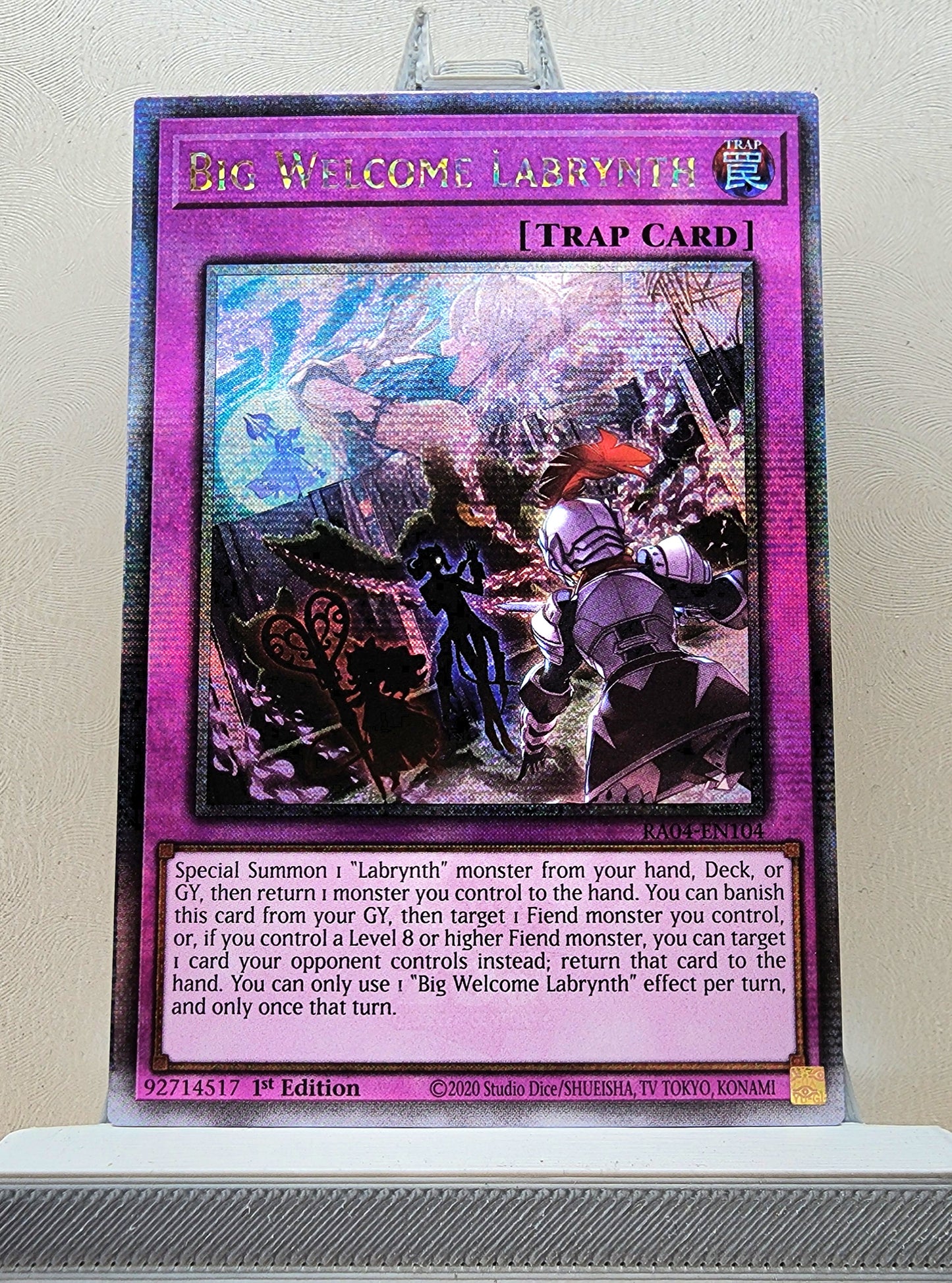 Yugioh! 1x Big Welcome Labrynth (RA04 - Quarter Century Secret Rare) 1st Edition