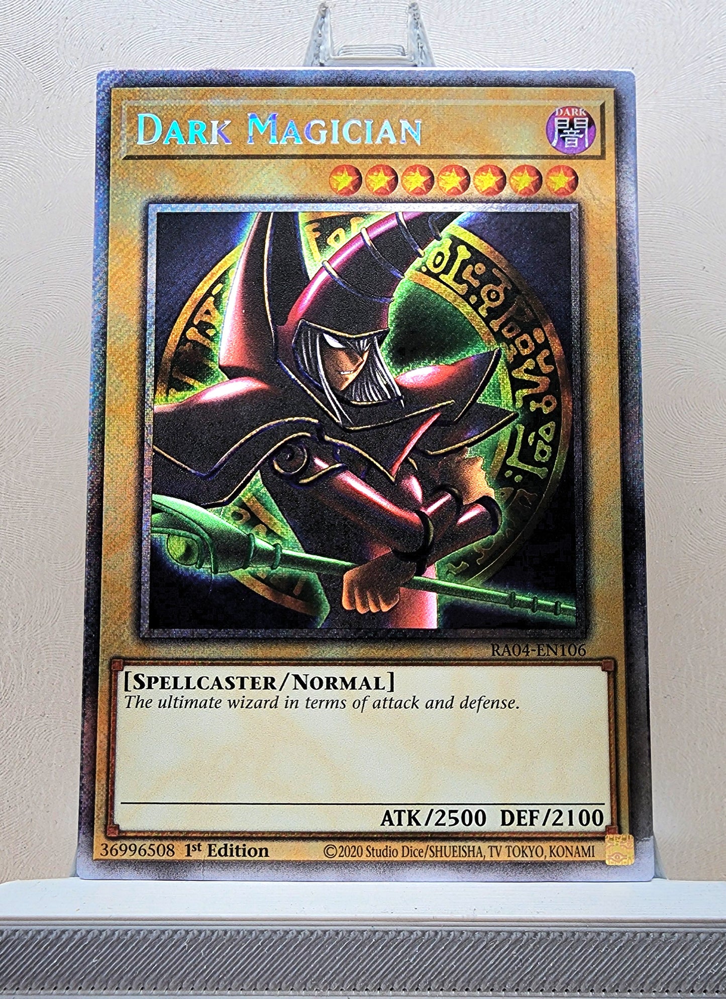 Yugioh! 1x Dark Magician Arkana (RA04 - Platinum Secret Rare) 1st Edition